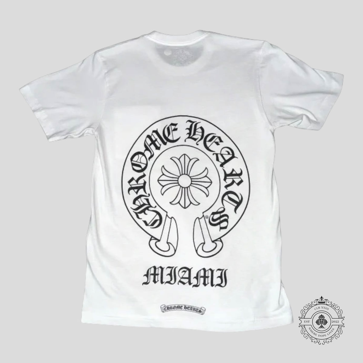 Chrome Hearts Miami Horseshoe Pocket Tee in White
