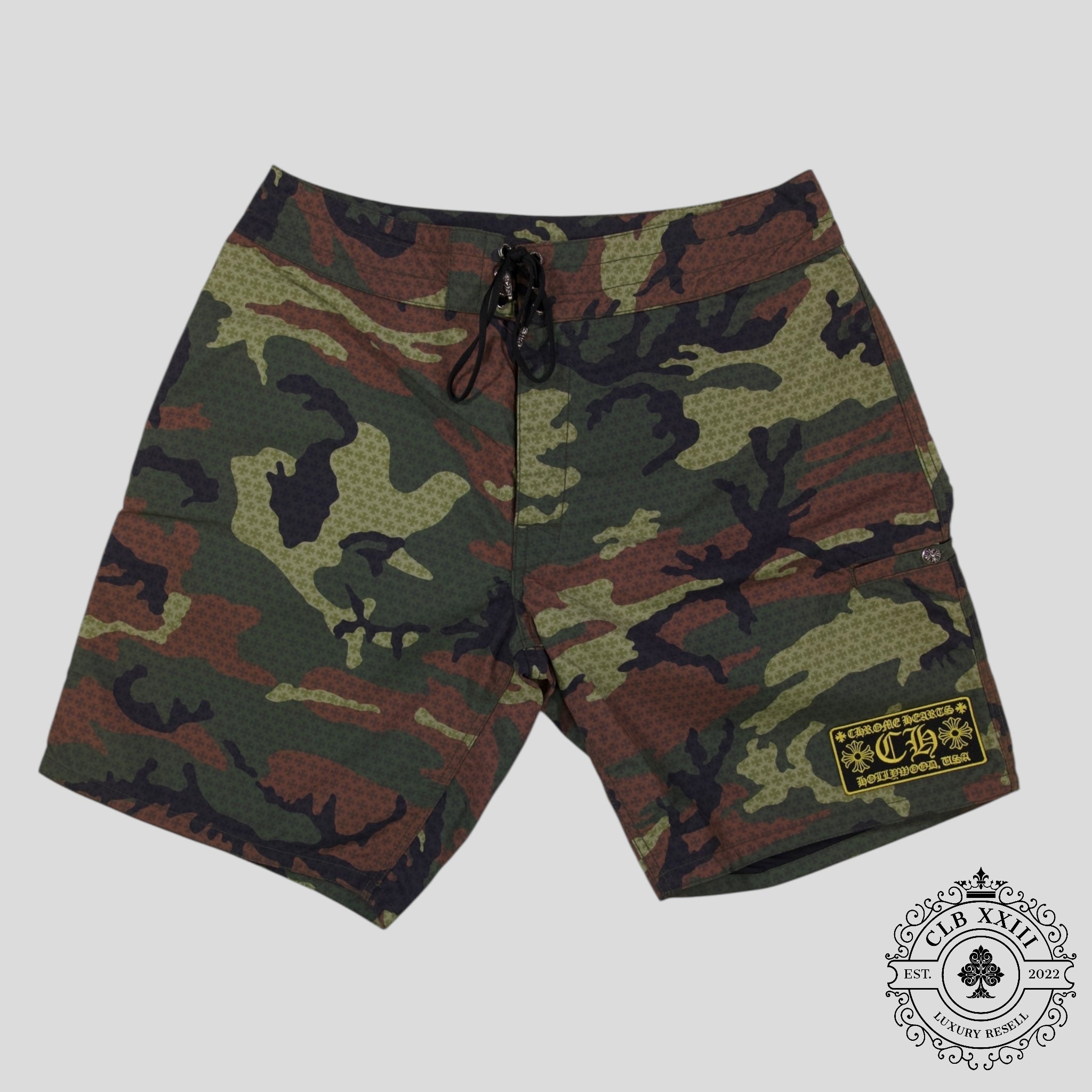 Chrome Hearts Board Shorts in Camo