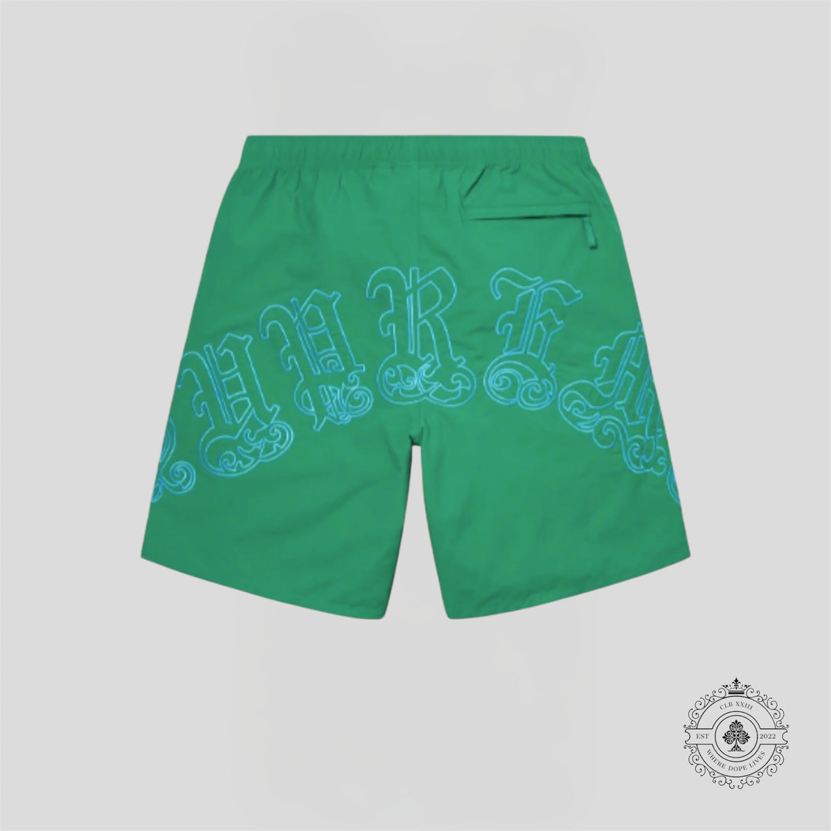 Supreme Old English Nylon Shorts in Green
