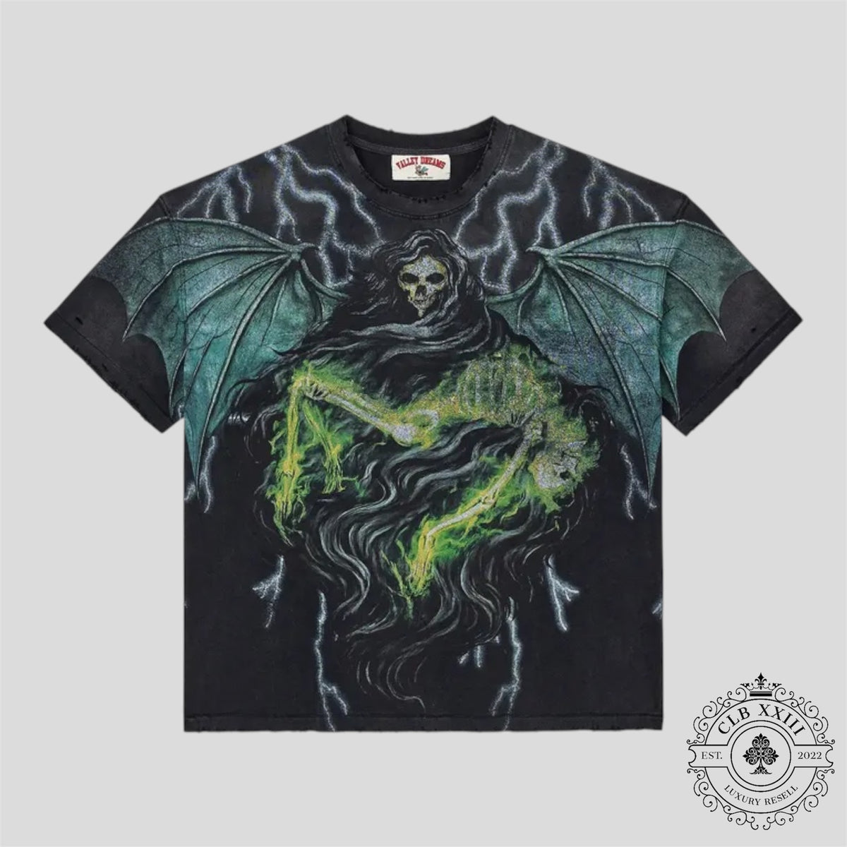 Vale Grim Big Tee In Black