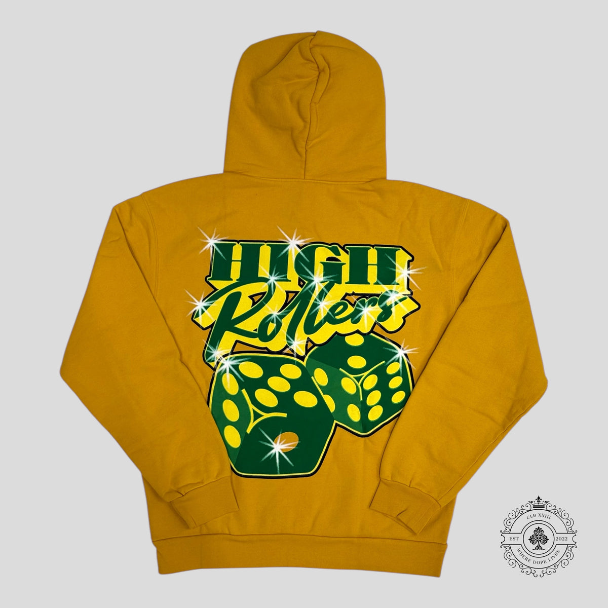 High Rollers 777 Hoodie in Yellow