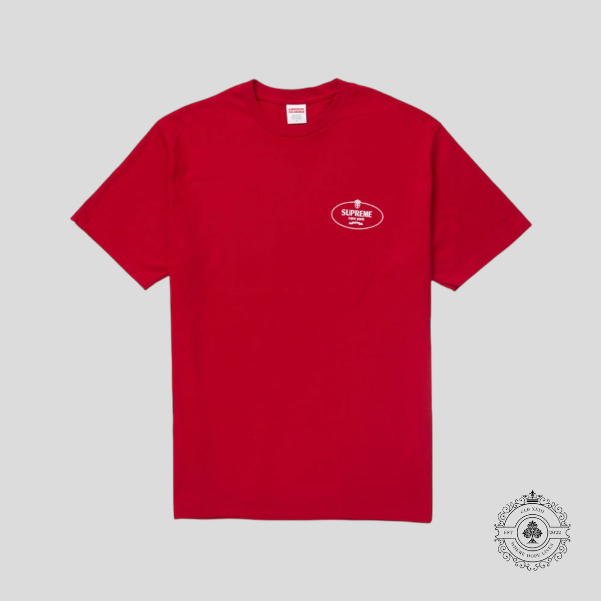 Supreme Crest Tee in Red