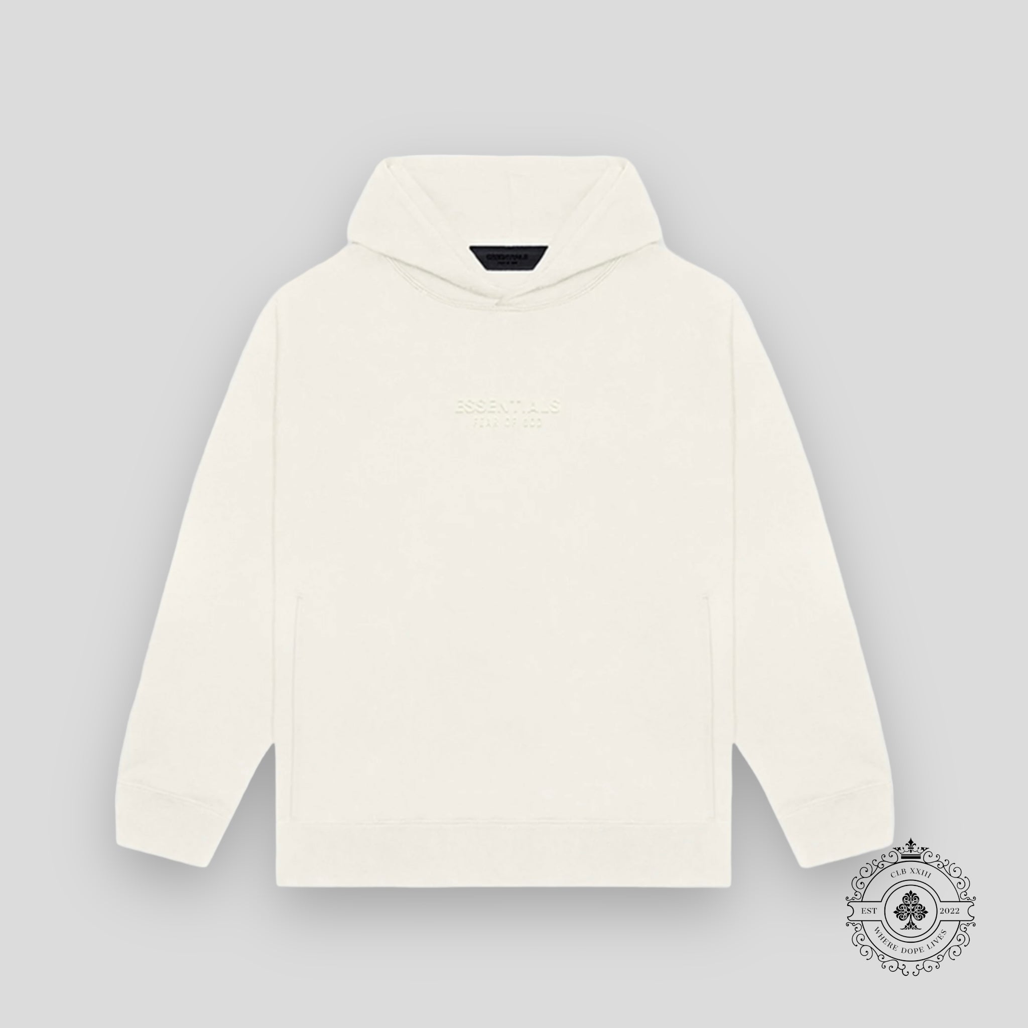 Fear Of God Essentials Hoodie FW23 in Cloud White