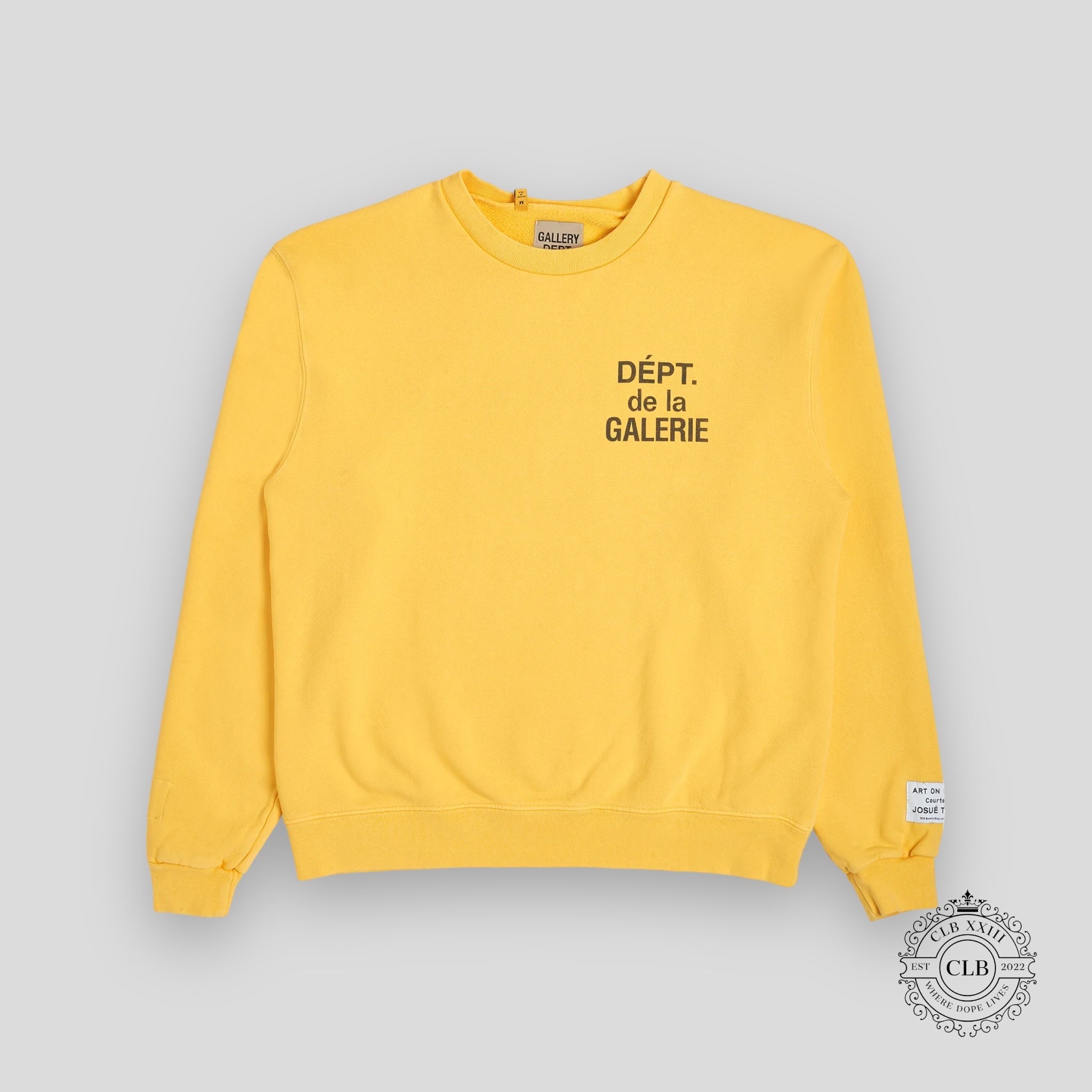 GALLERY DEPT. ART THAT KILLS REVERSIBLE CREWNECK - YELLOW