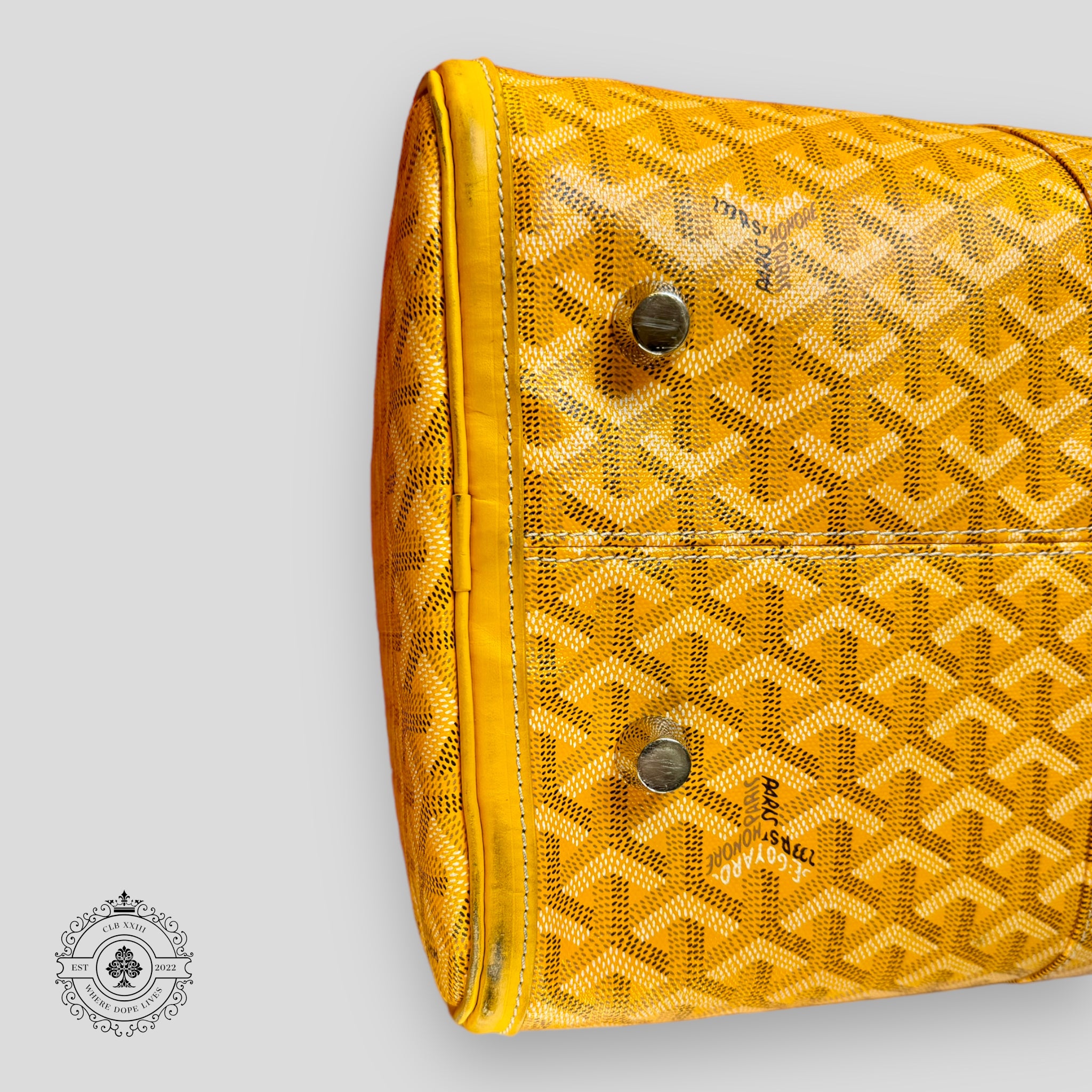 Goyard Croisiere 45 Travel Bag in Yellow