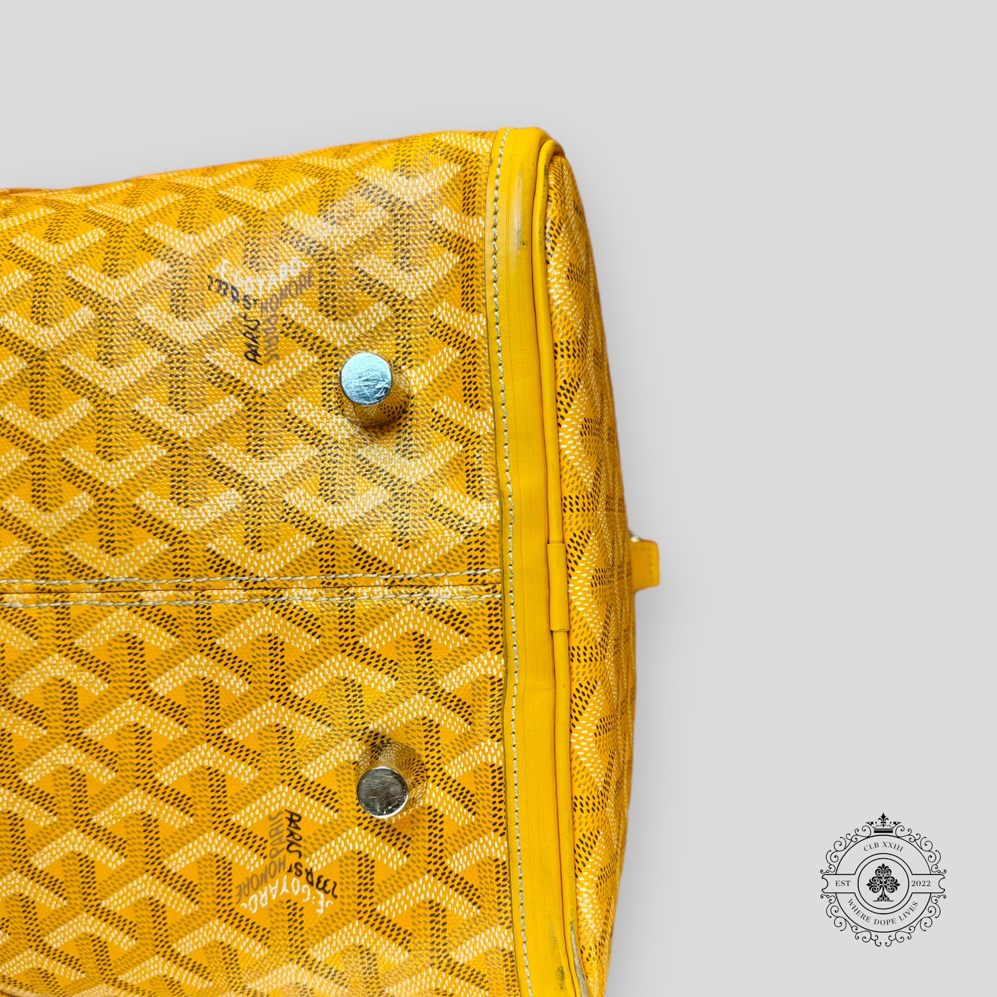 Goyard Croisiere 45 Travel Bag in Yellow