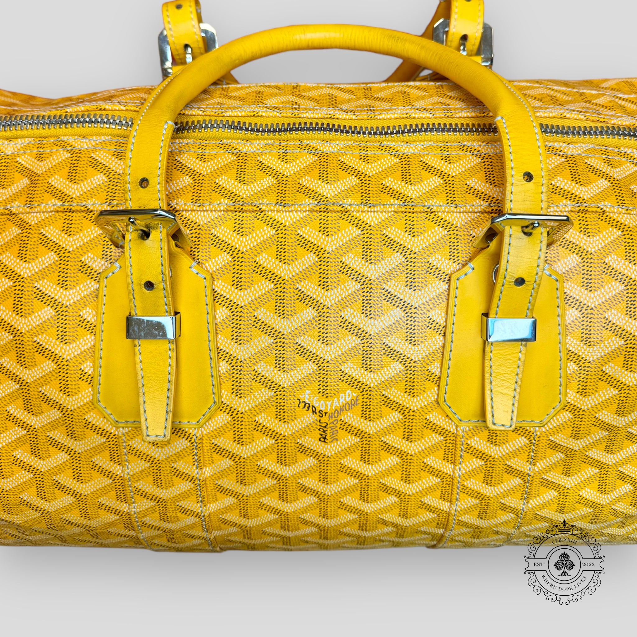 Goyard Croisiere 45 Travel Bag in Yellow