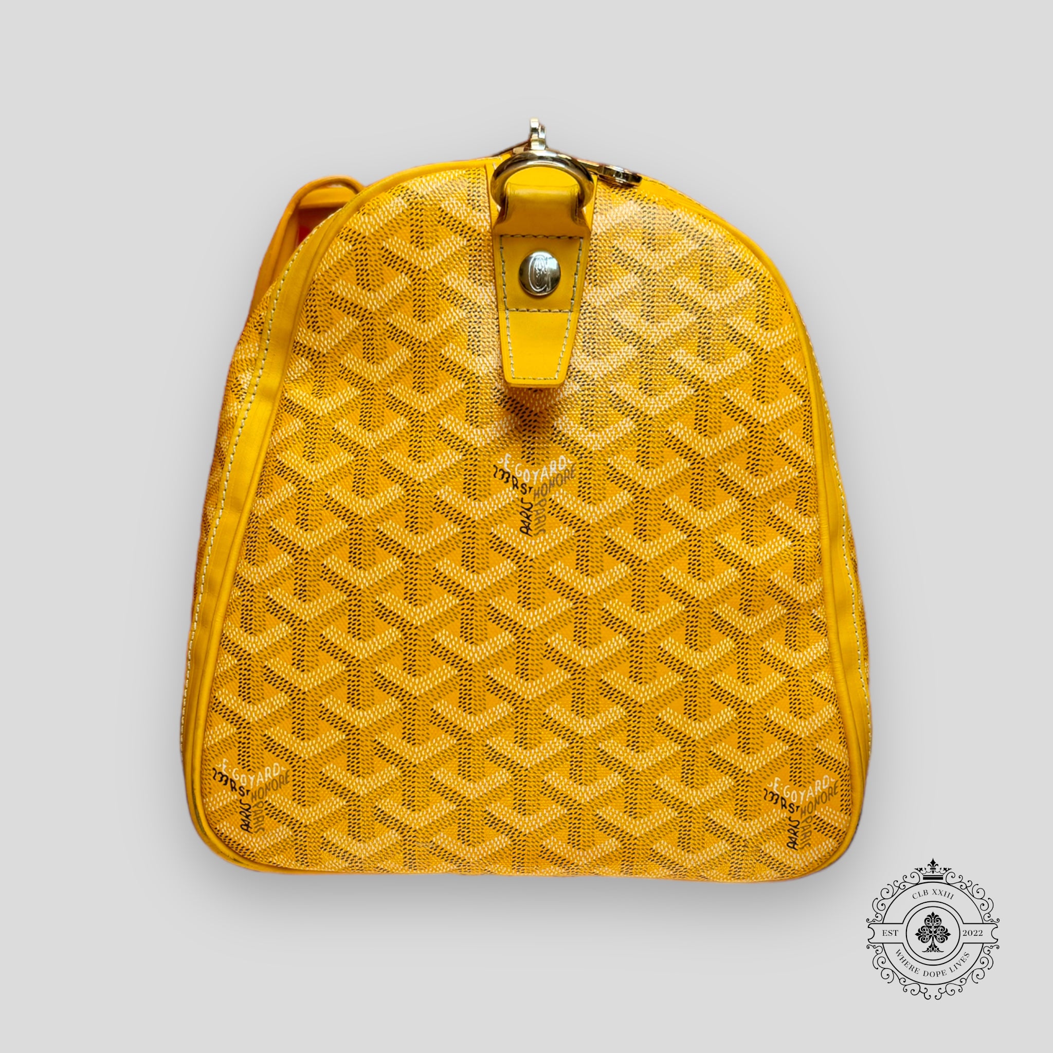 Goyard Croisiere 45 Travel Bag in Yellow