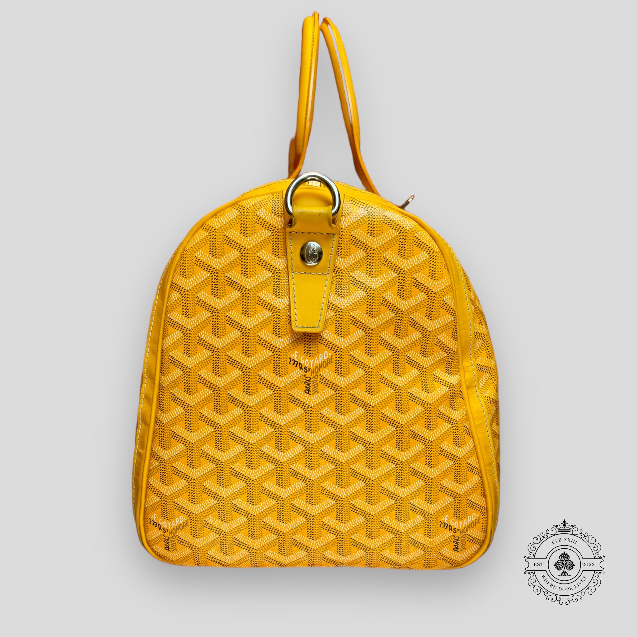 Goyard Croisiere 45 Travel Bag in Yellow
