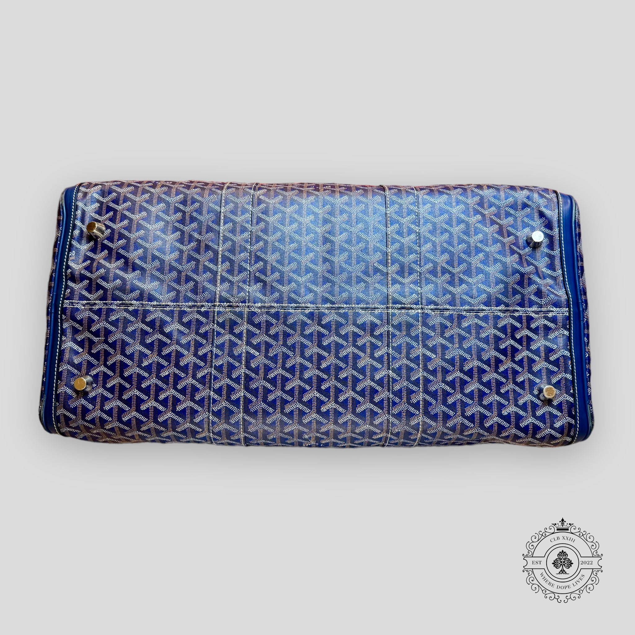 Goyard Croisiere 50 Travel Bag in Navy Blue