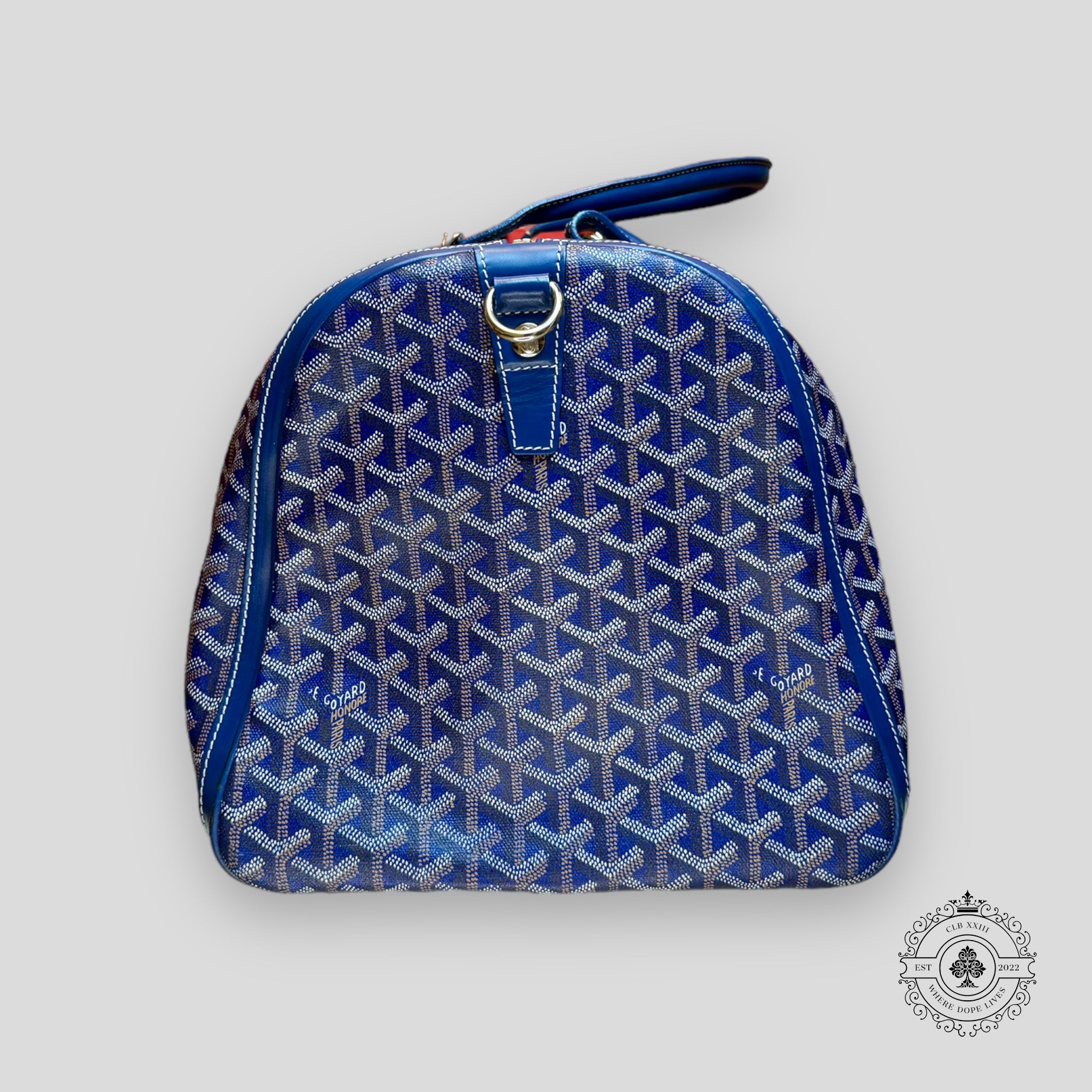 Goyard Croisiere 50 Travel Bag in Navy Blue