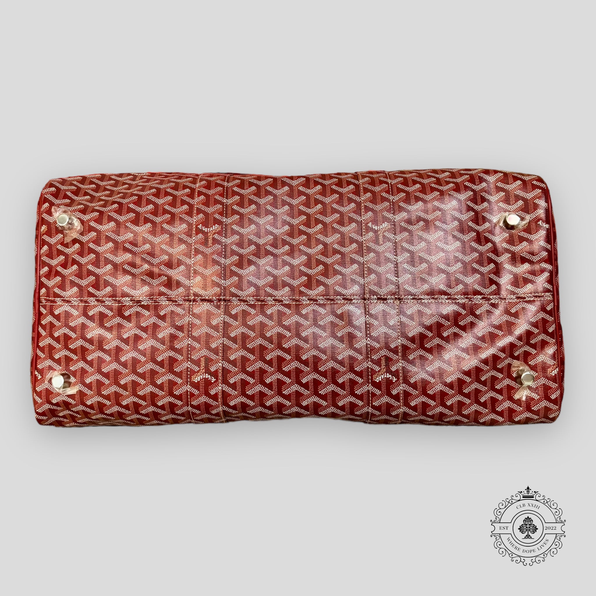 Goyard Croisiere 50 Travel Bag in Red