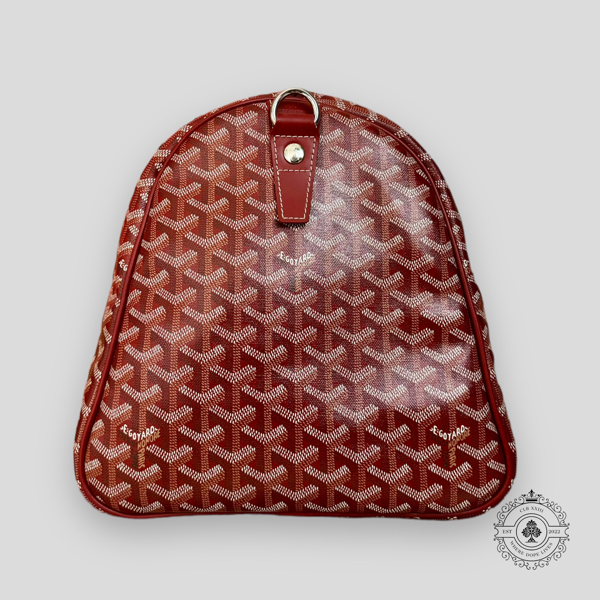Goyard Croisiere 50 Travel Bag in Red