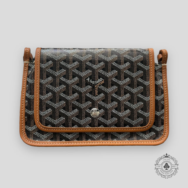 Goyard Goyardine Canvas Plummet Pocket Wallet Black Gold