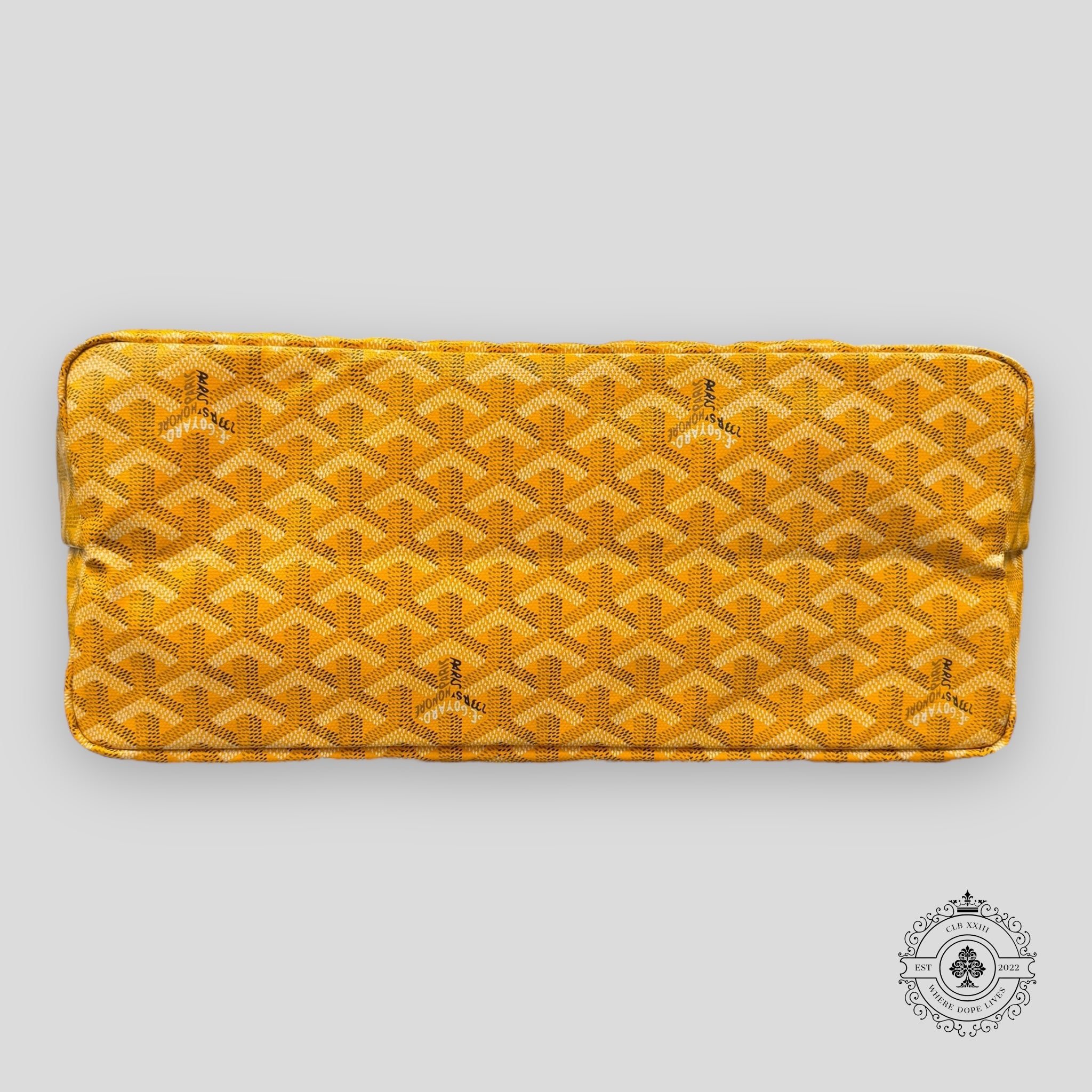 Goyard Goyardine Canvas St. Louis Tote in Yellow