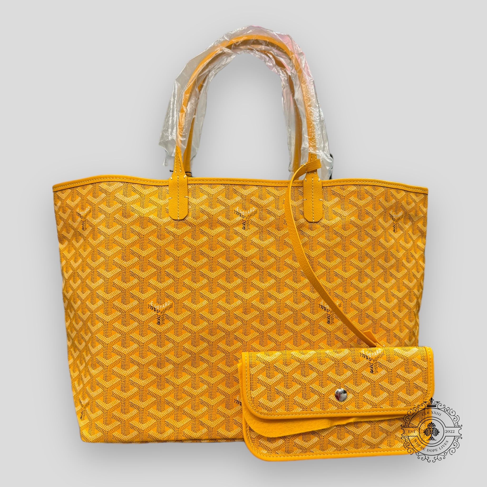 Goyard Goyardine Canvas St. Louis Tote in Yellow