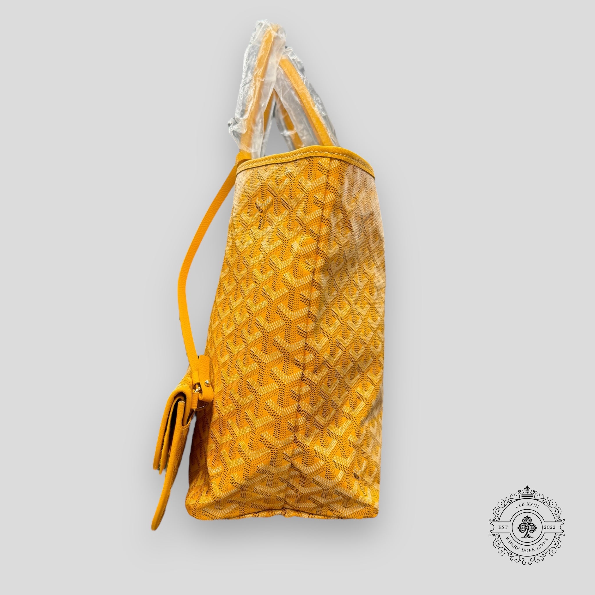 Goyard Goyardine Canvas St. Louis Tote in Yellow