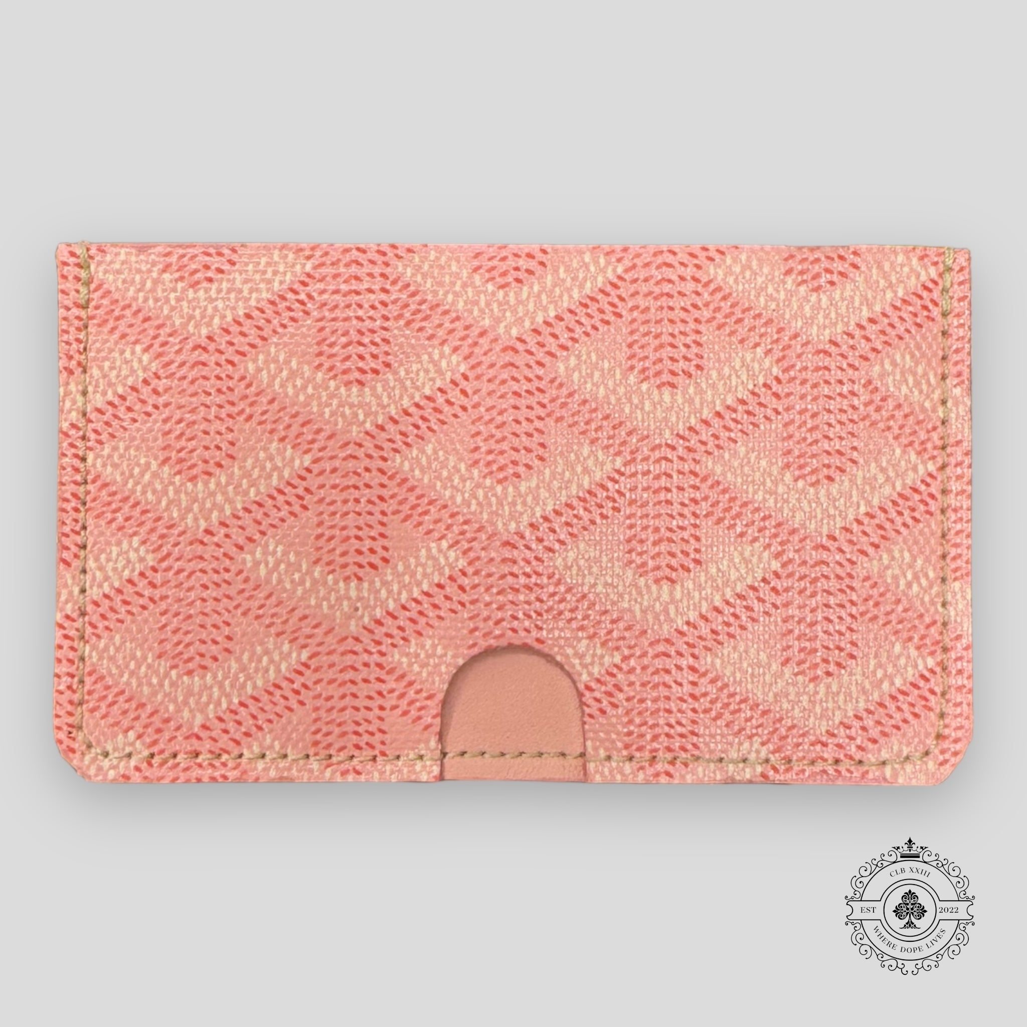 Goyard Goyardine Card/Cash Holder Wallet Pink