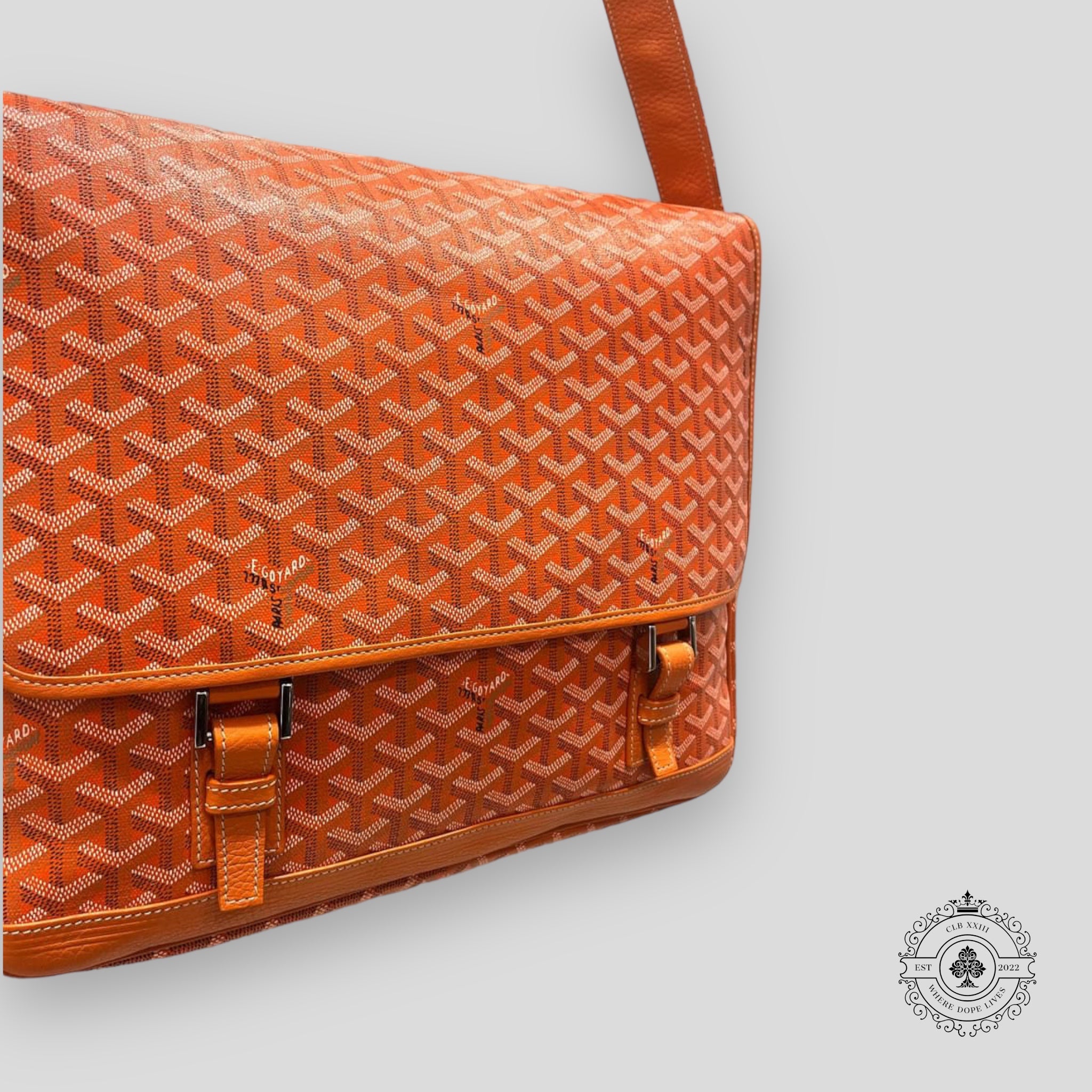 Goyard Grand Bleu Messenger Bag in Orange