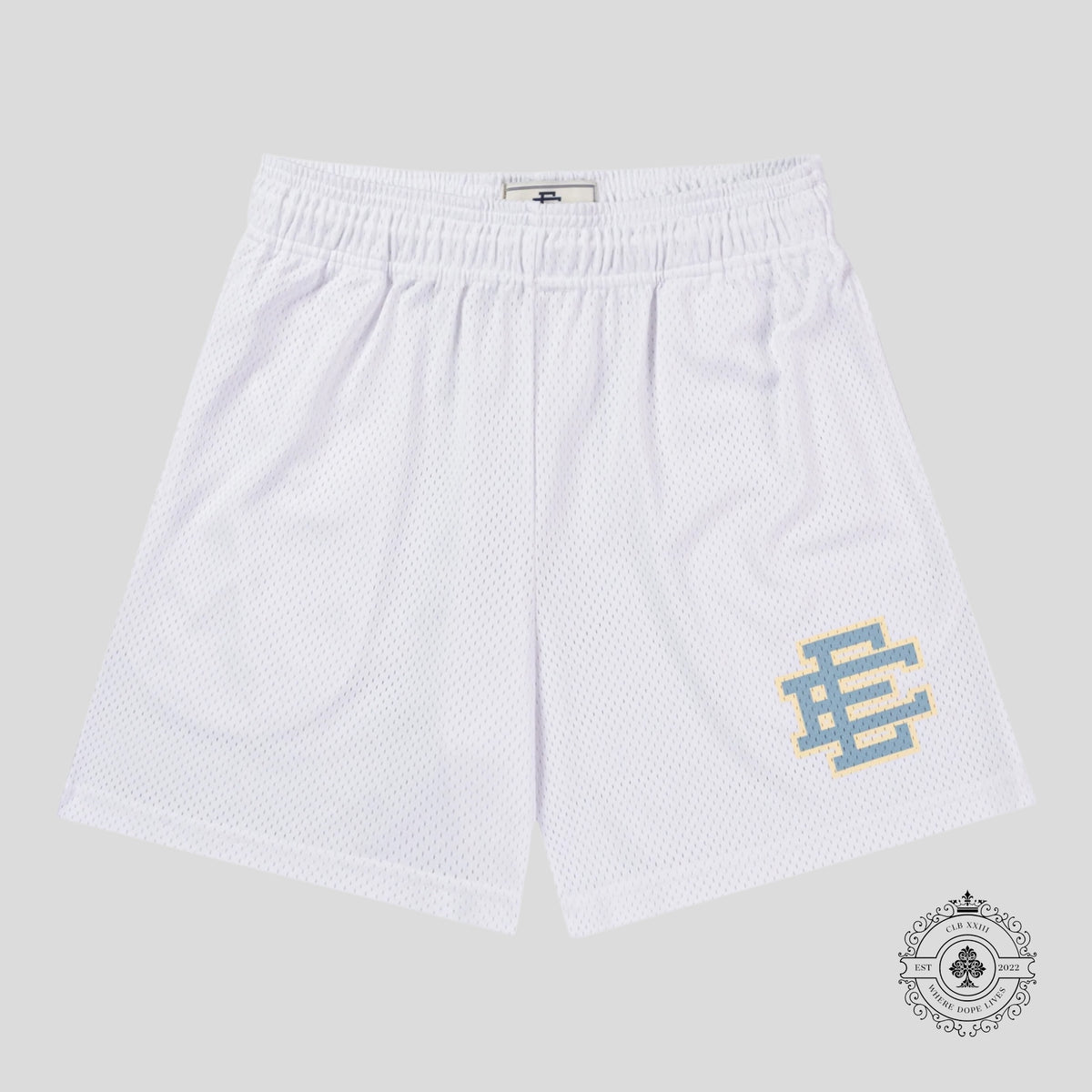 Eric Emanuel Basic Shorts in White/Grey