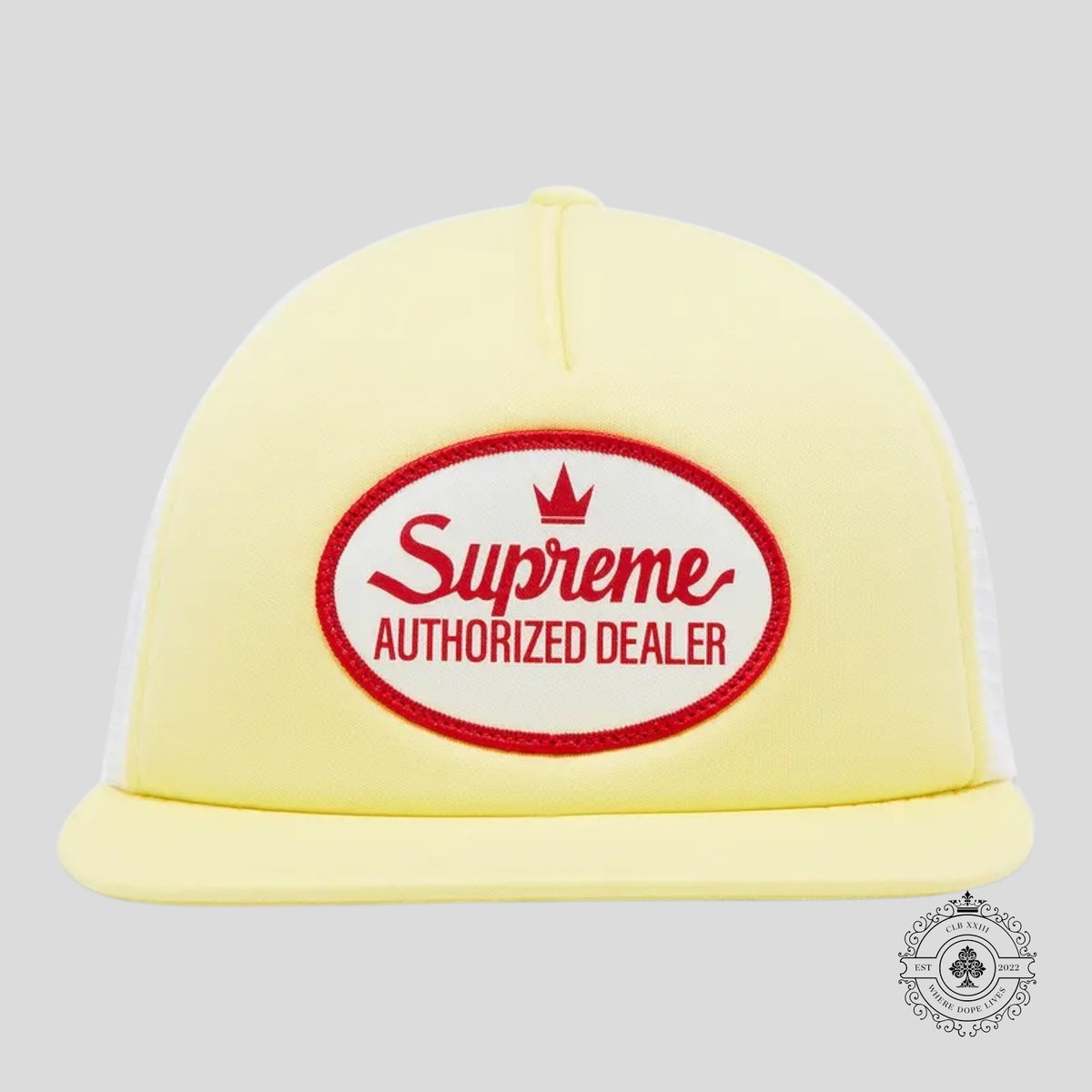 Supreme Authorized Dealer 5-Panel In Yellow/White