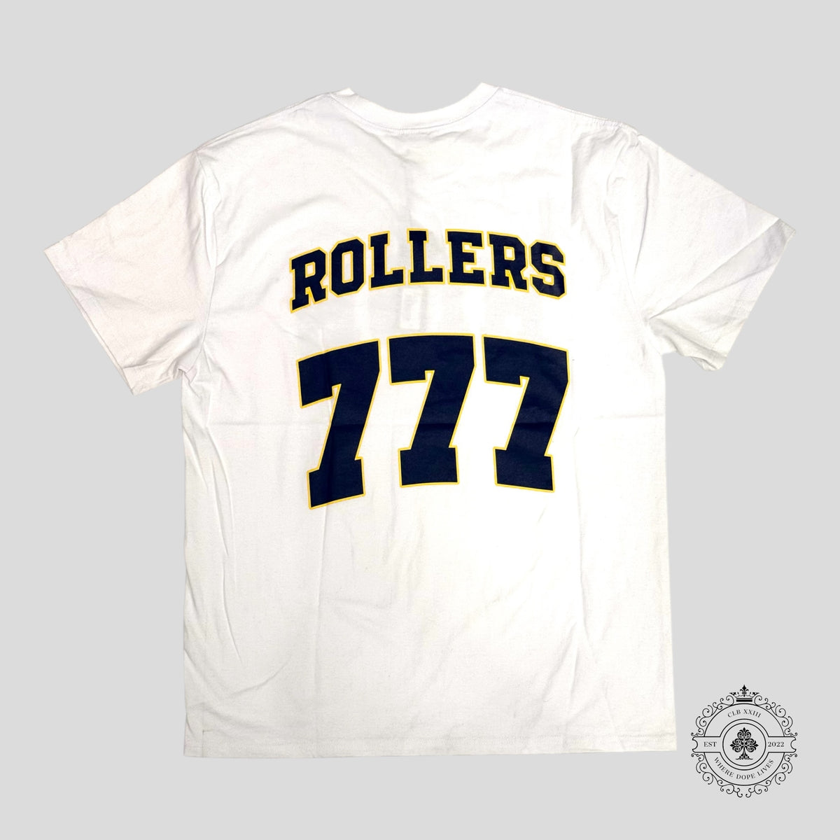 High Rollers Don't Crap Out Tee in White