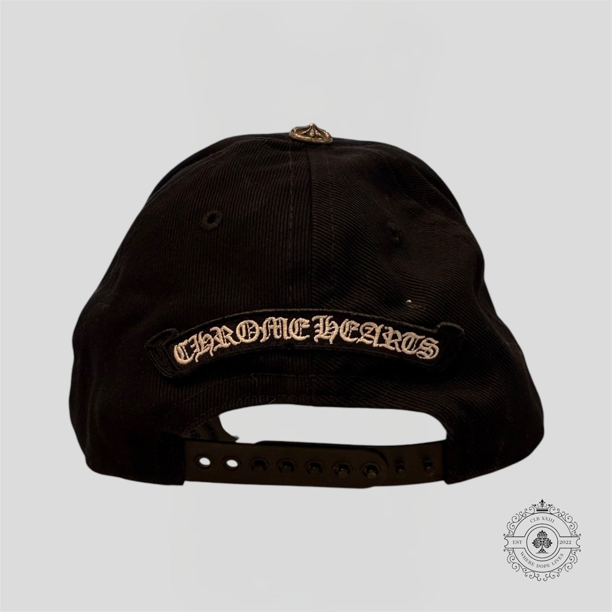 Chrome Hearts Horseshoe Logo Hat in Black