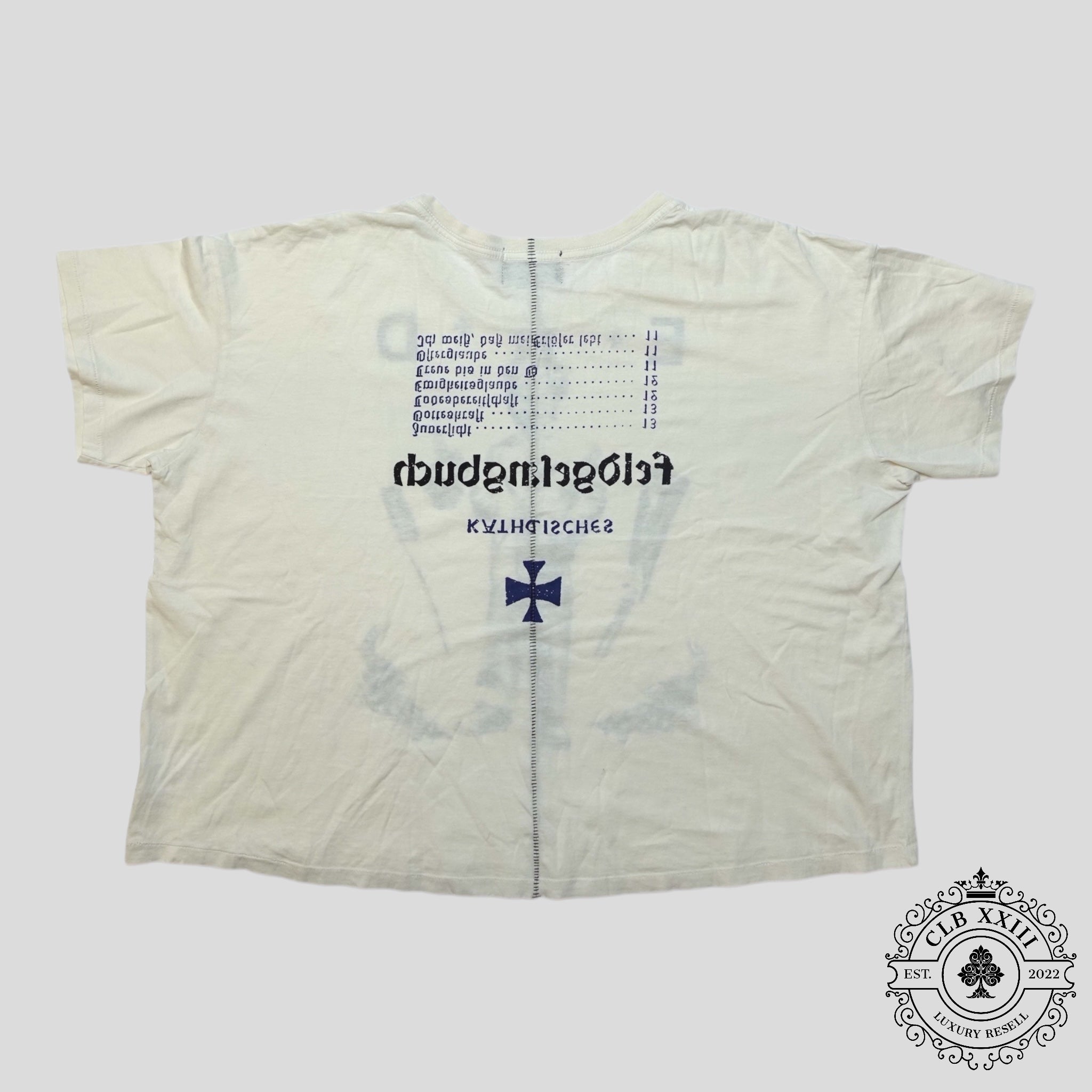 Enfants Riches Déprimés Katholisches Toothbrush T-shirt in Faded White