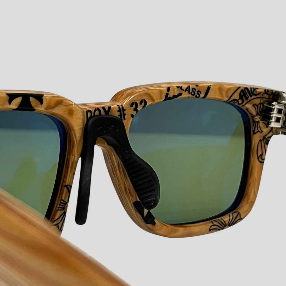 Chrome Hearts Stencil Lilith Wooden Framed Sunglasses