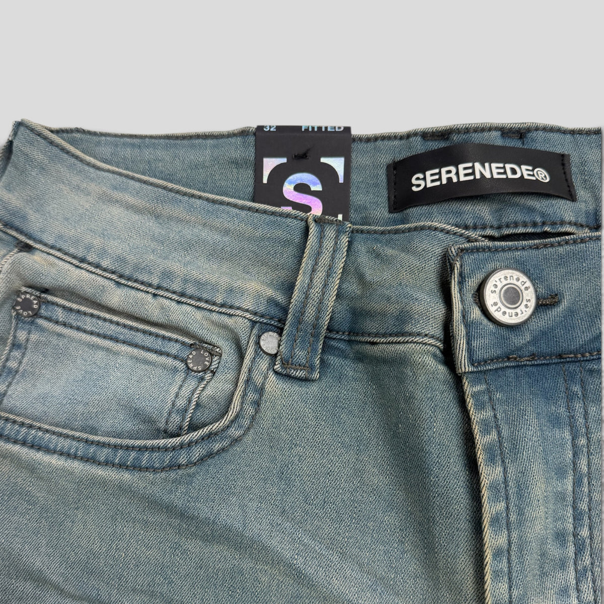 Serenede Seafoam Jeans in Dirty Indigo