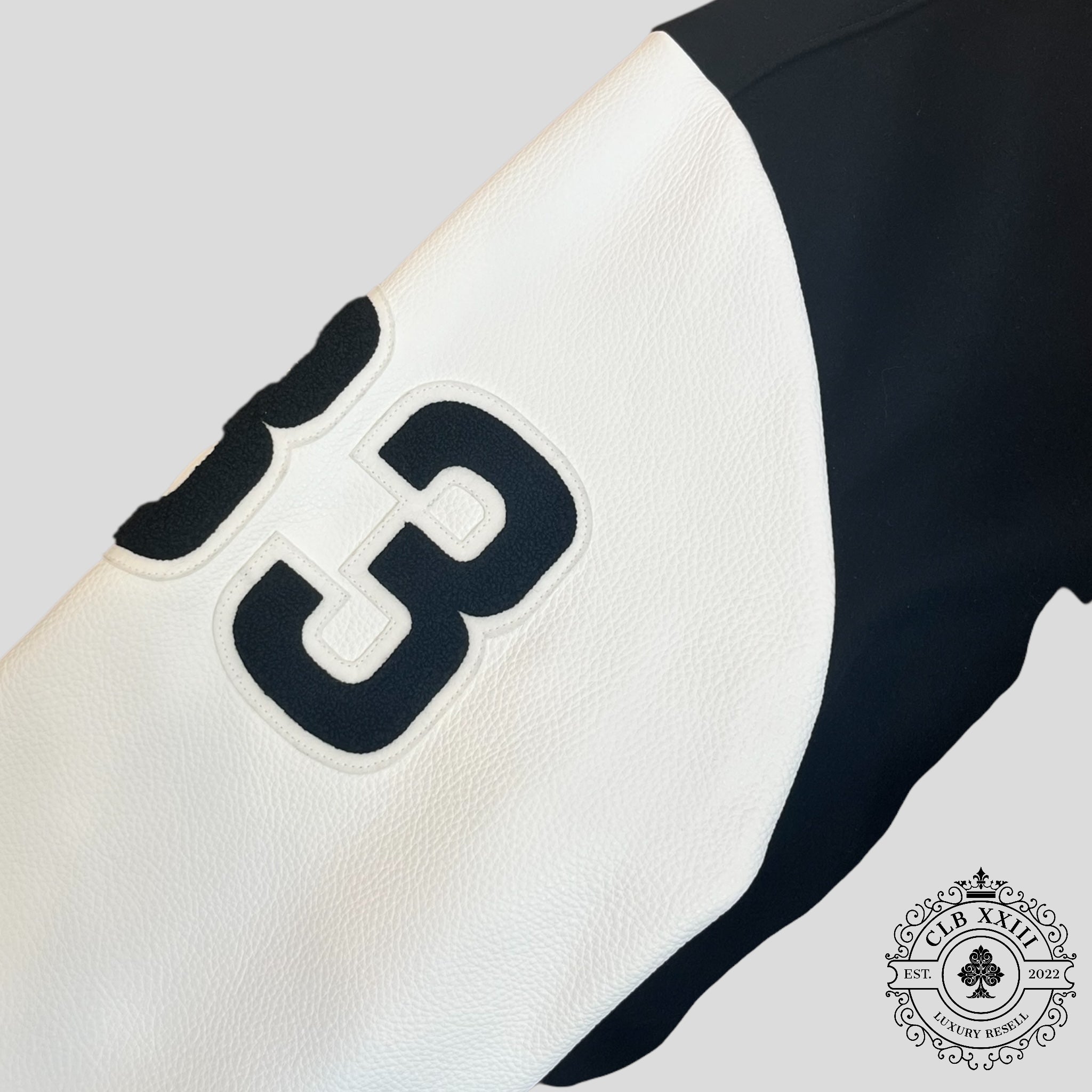 Chrome Hearts Eagle Patch Varsity Jacket in Black
