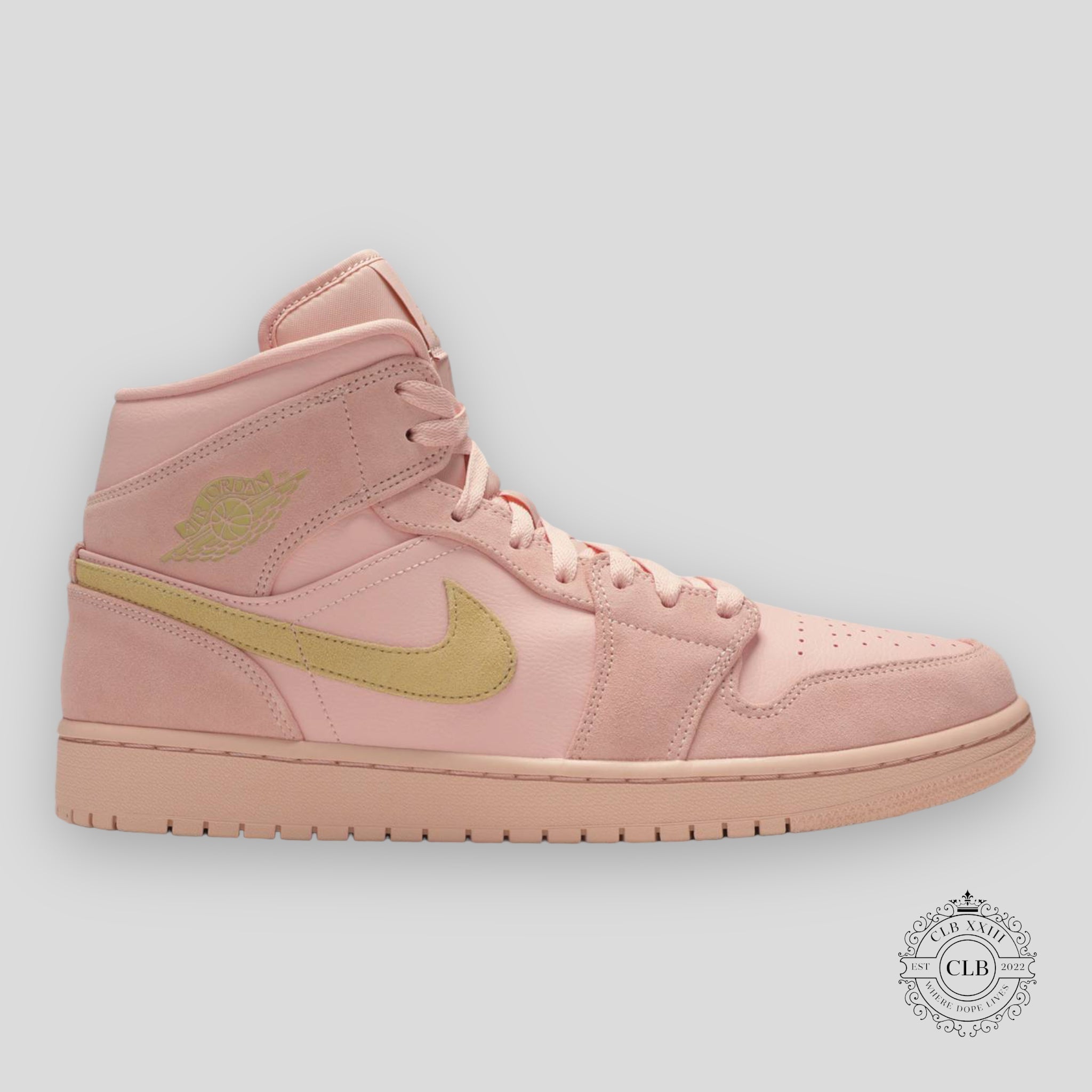 AIR JORDAN 1 MID (GS) " CORAL GOLD"