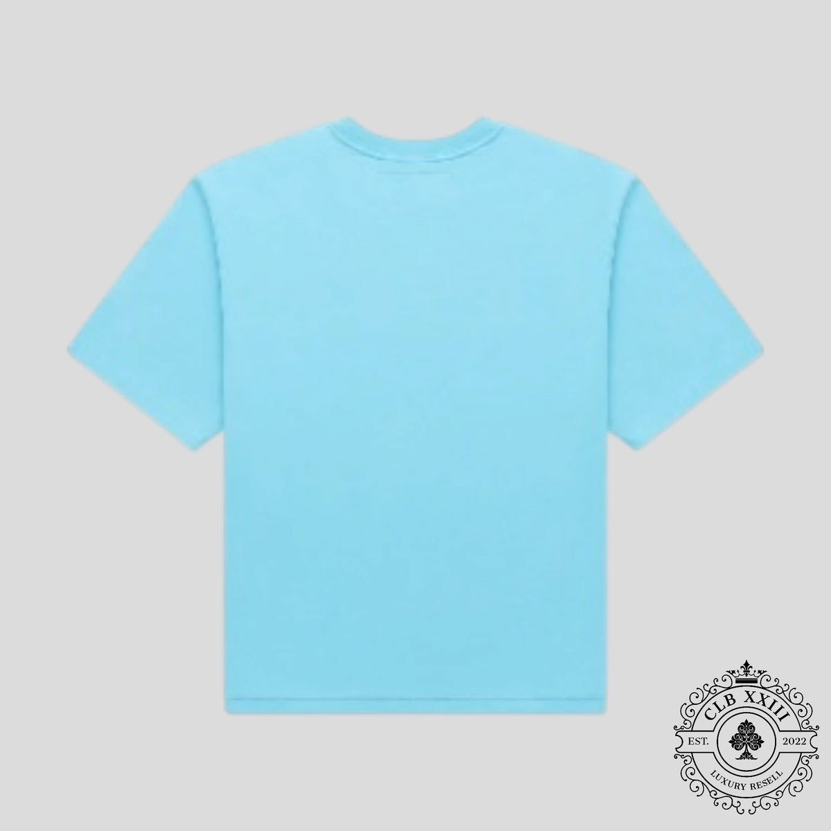 Sp5der Big 5 Star Rhinestone Tee in Light Blue