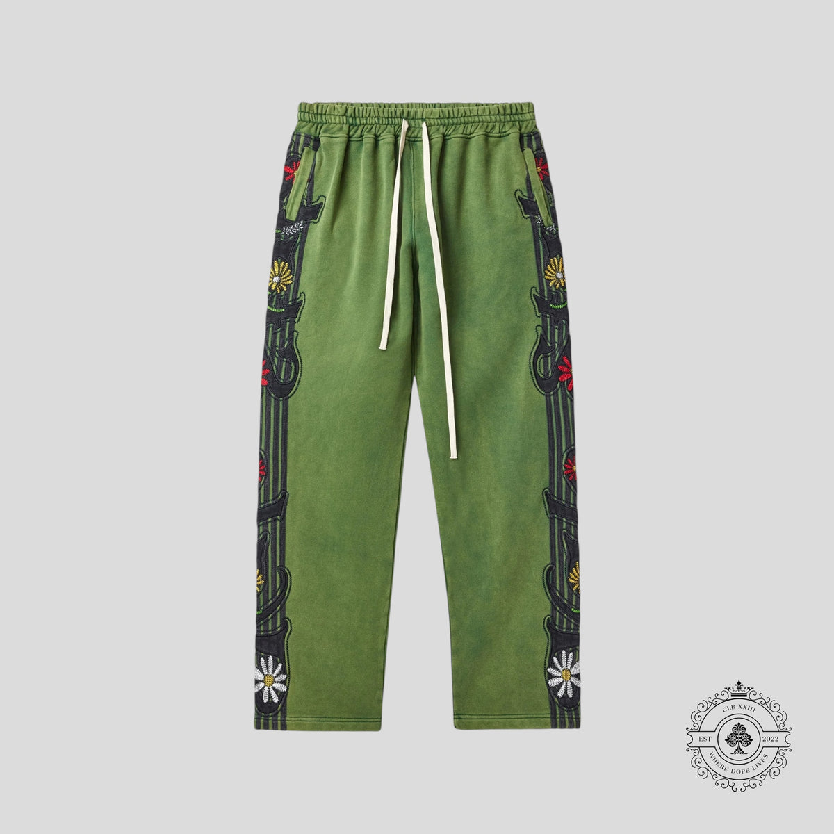 Vale Jade Garden Track Pants in Green