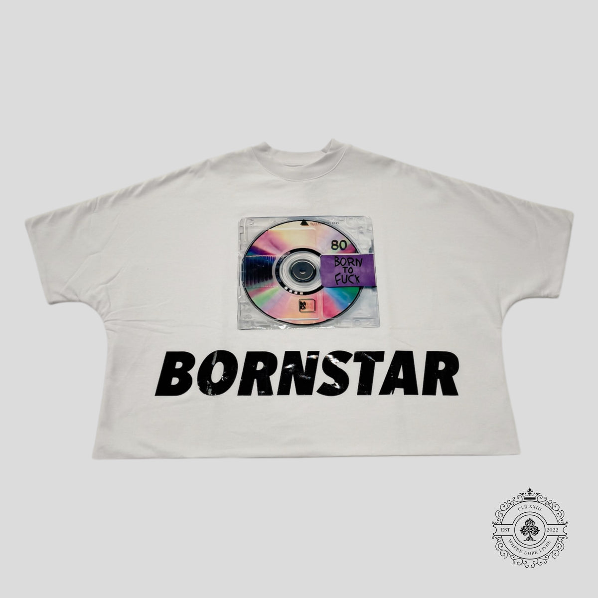 Billionaire Studios Bornstar Record Tee in White