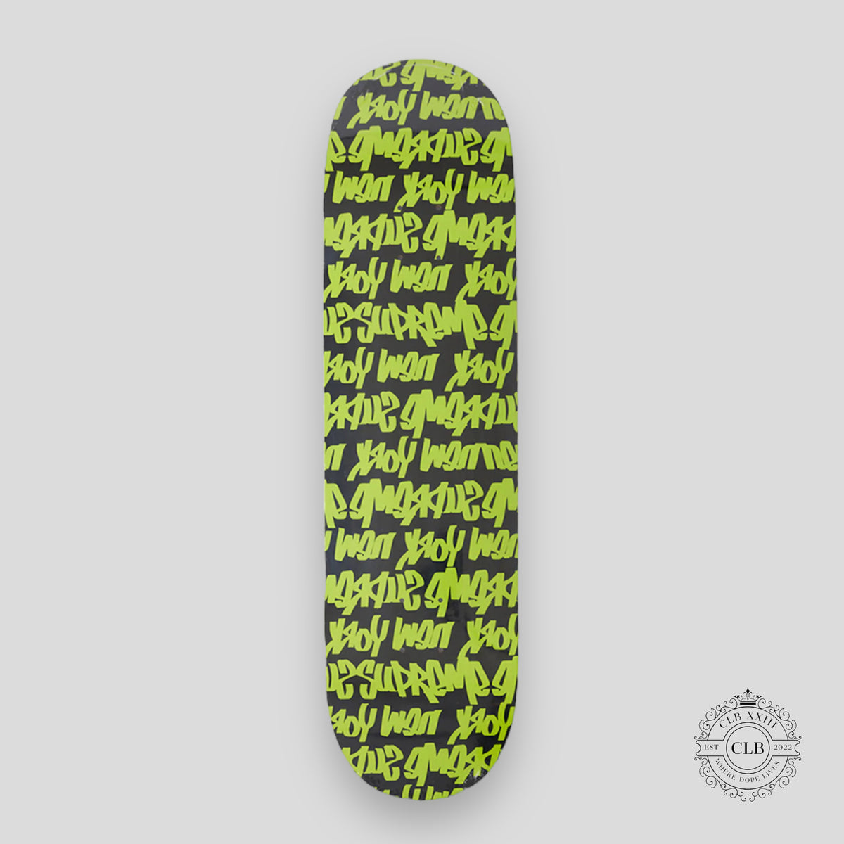 SUPREME FAT TIP SKATE DECK - BLACK