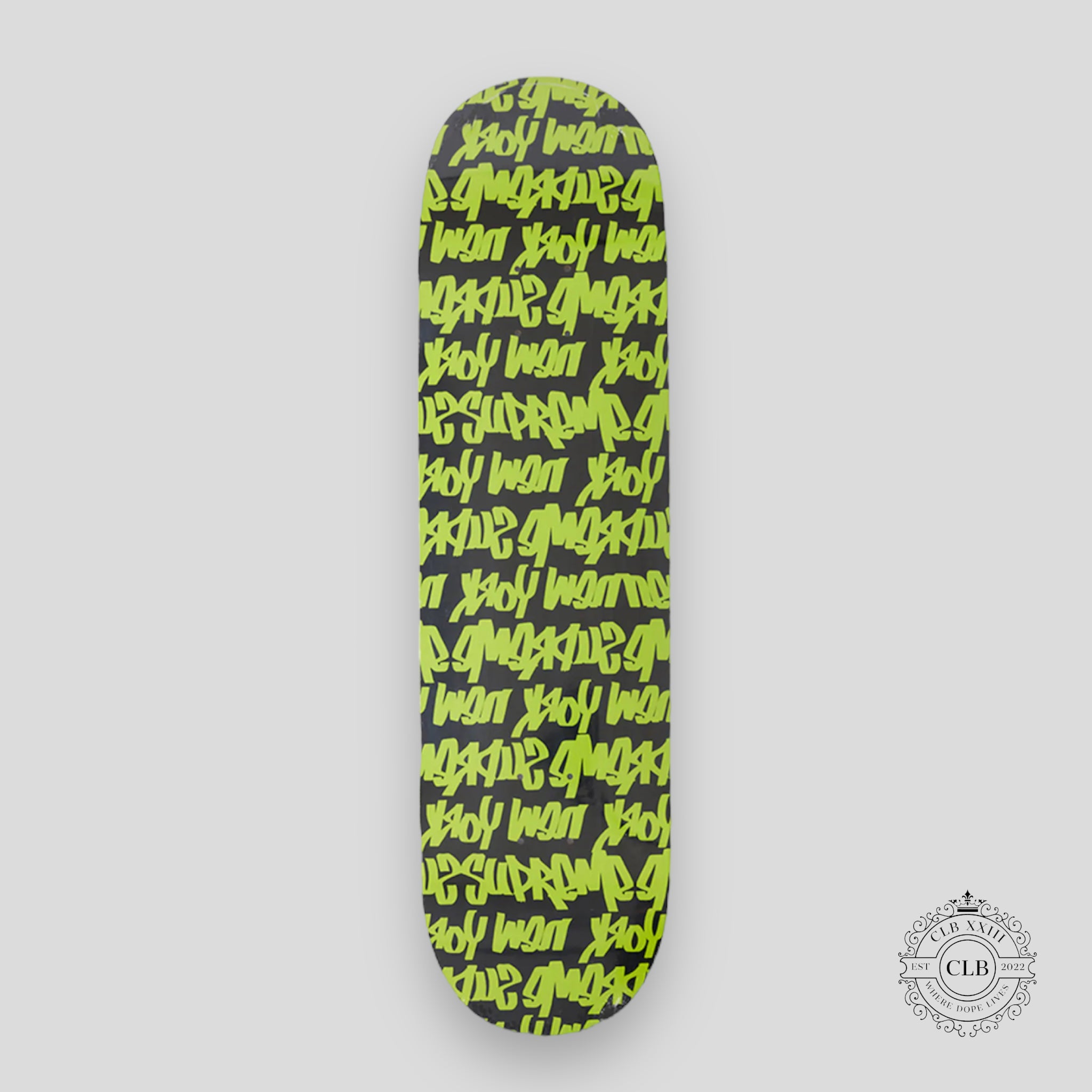 SUPREME FAT TIP SKATE DECK - BLACK