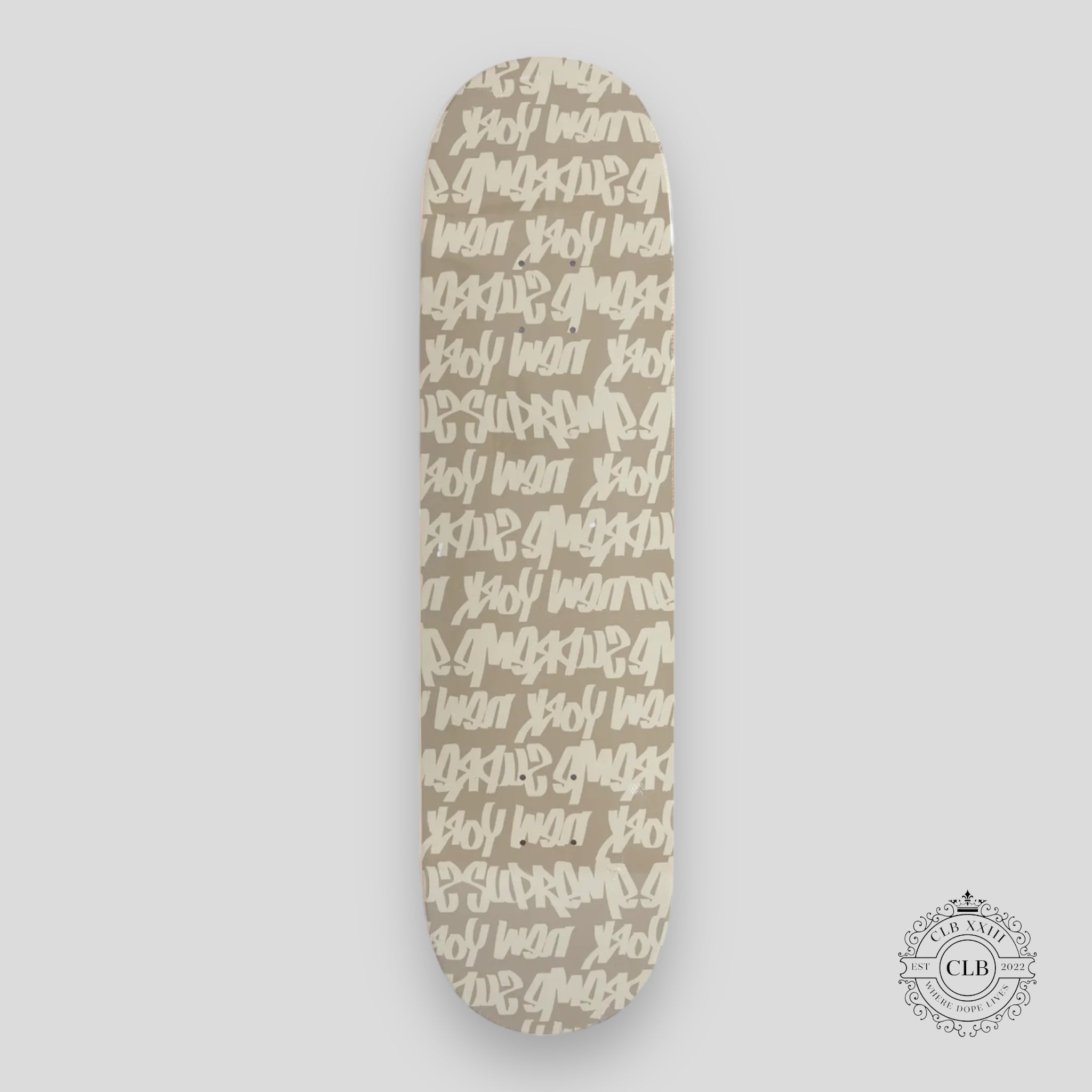 SUPREME FAT TIP SKATE DECK - TAN