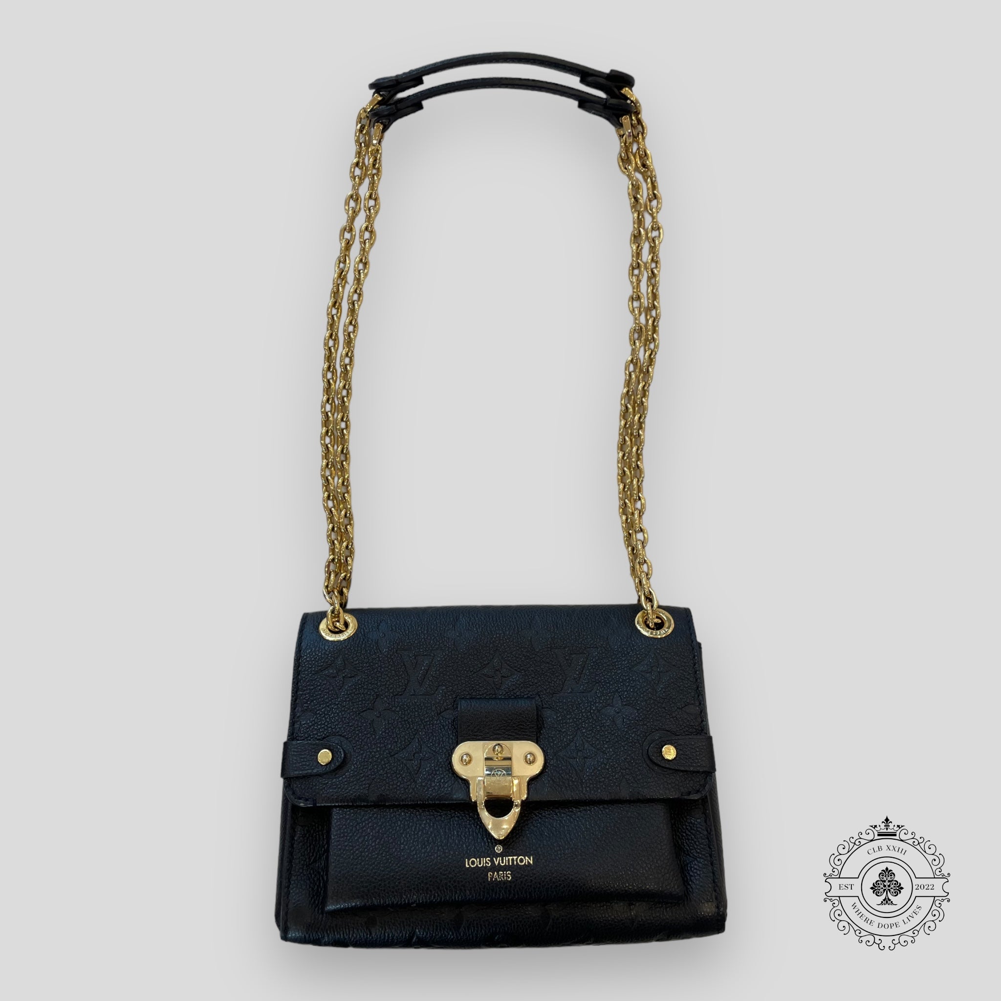 Louis Vuitton Monogram Empreinte Vavin in Black