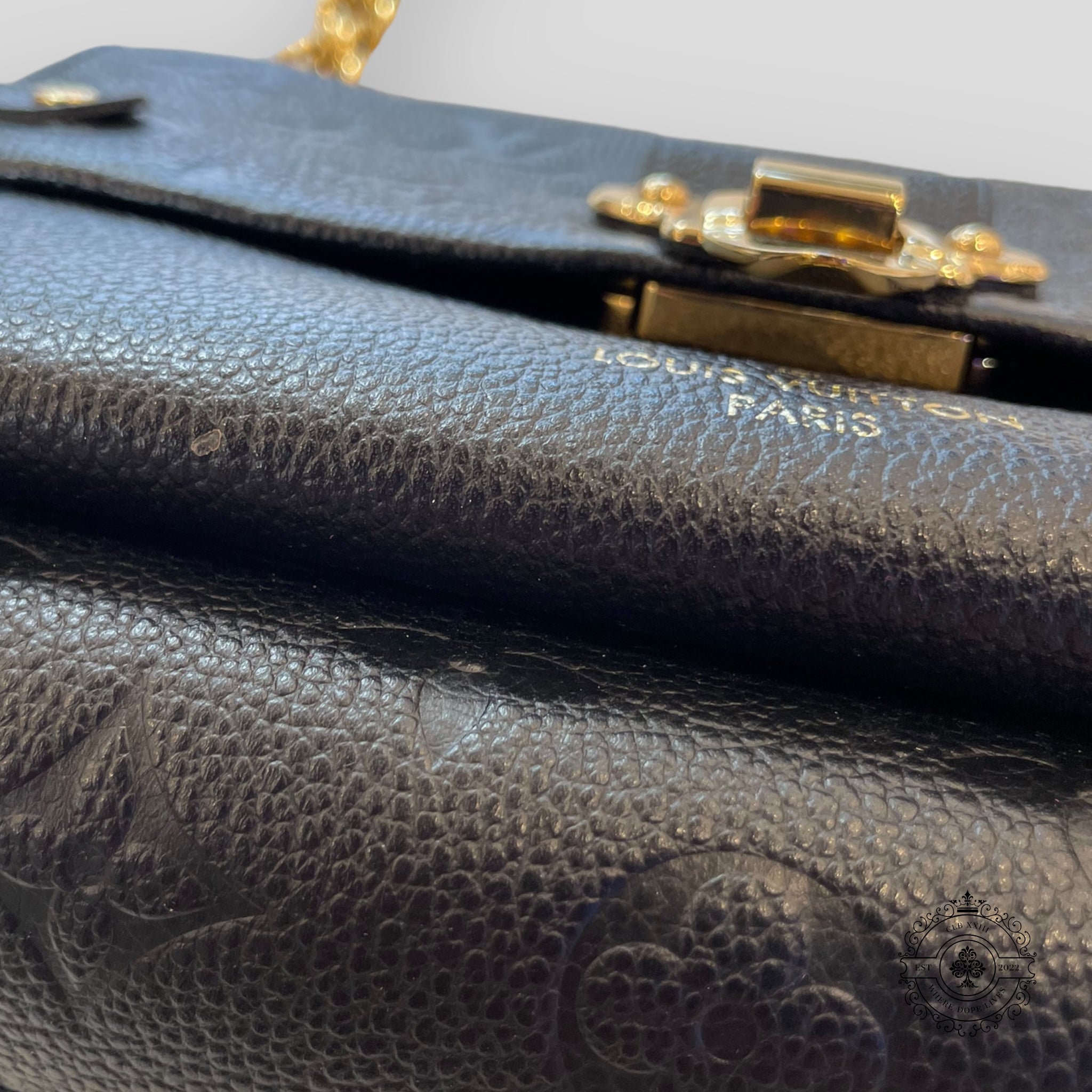 Louis Vuitton Monogram Empreinte Vavin in Black