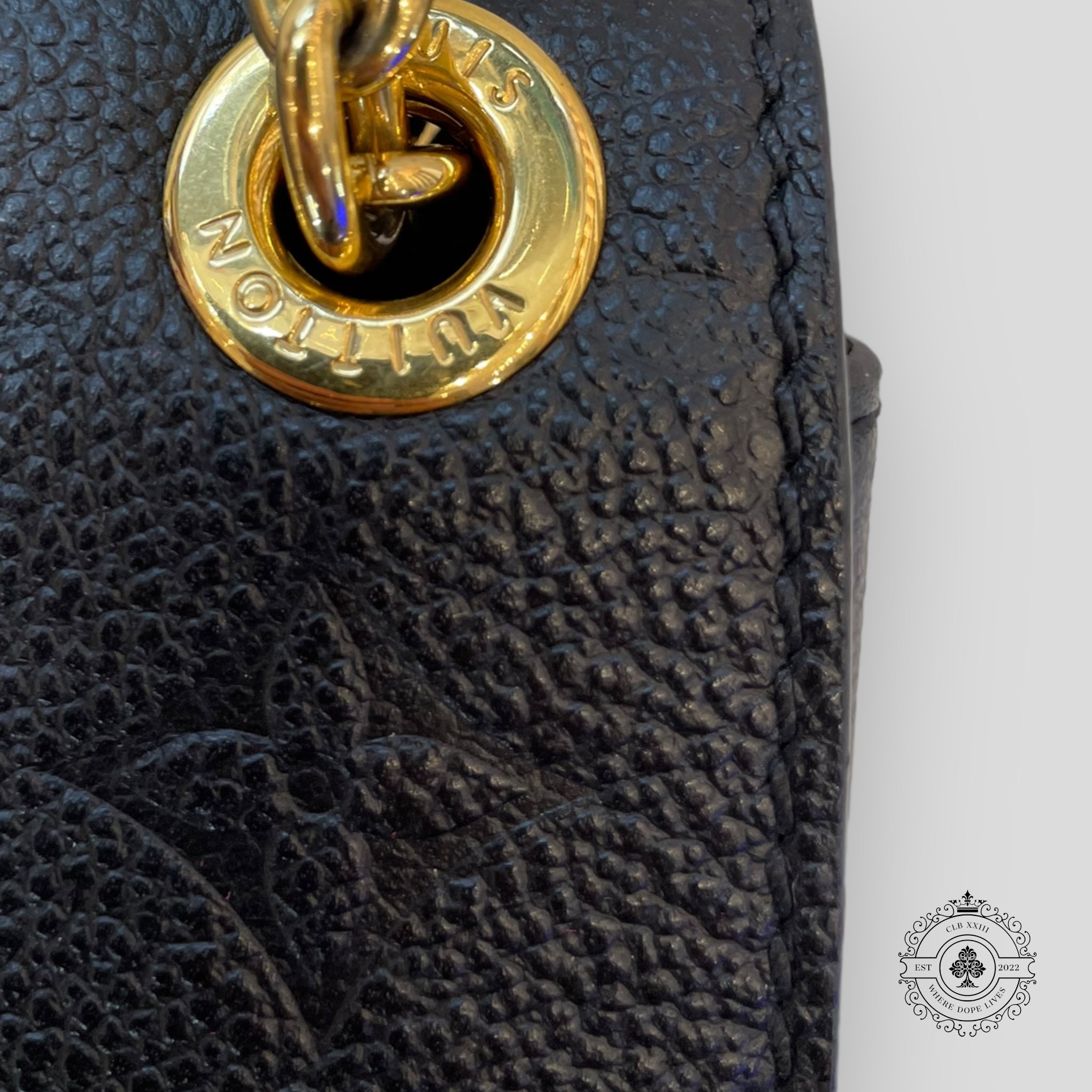 Louis Vuitton Monogram Empreinte Vavin in Black