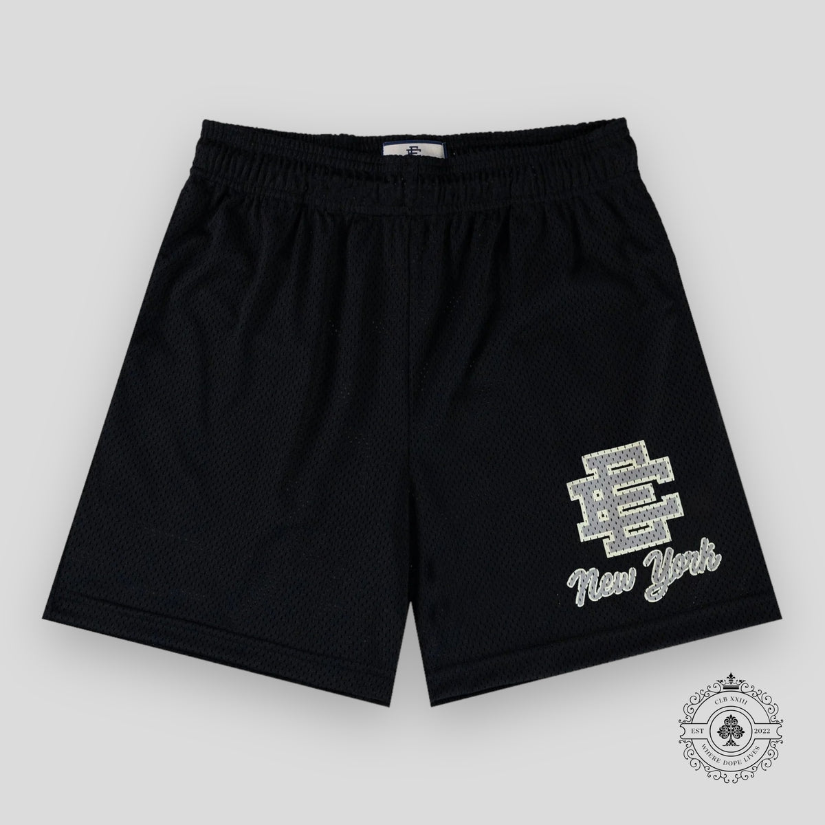 Eric Emanuel EE New York Basic Shorts in Black/Gray