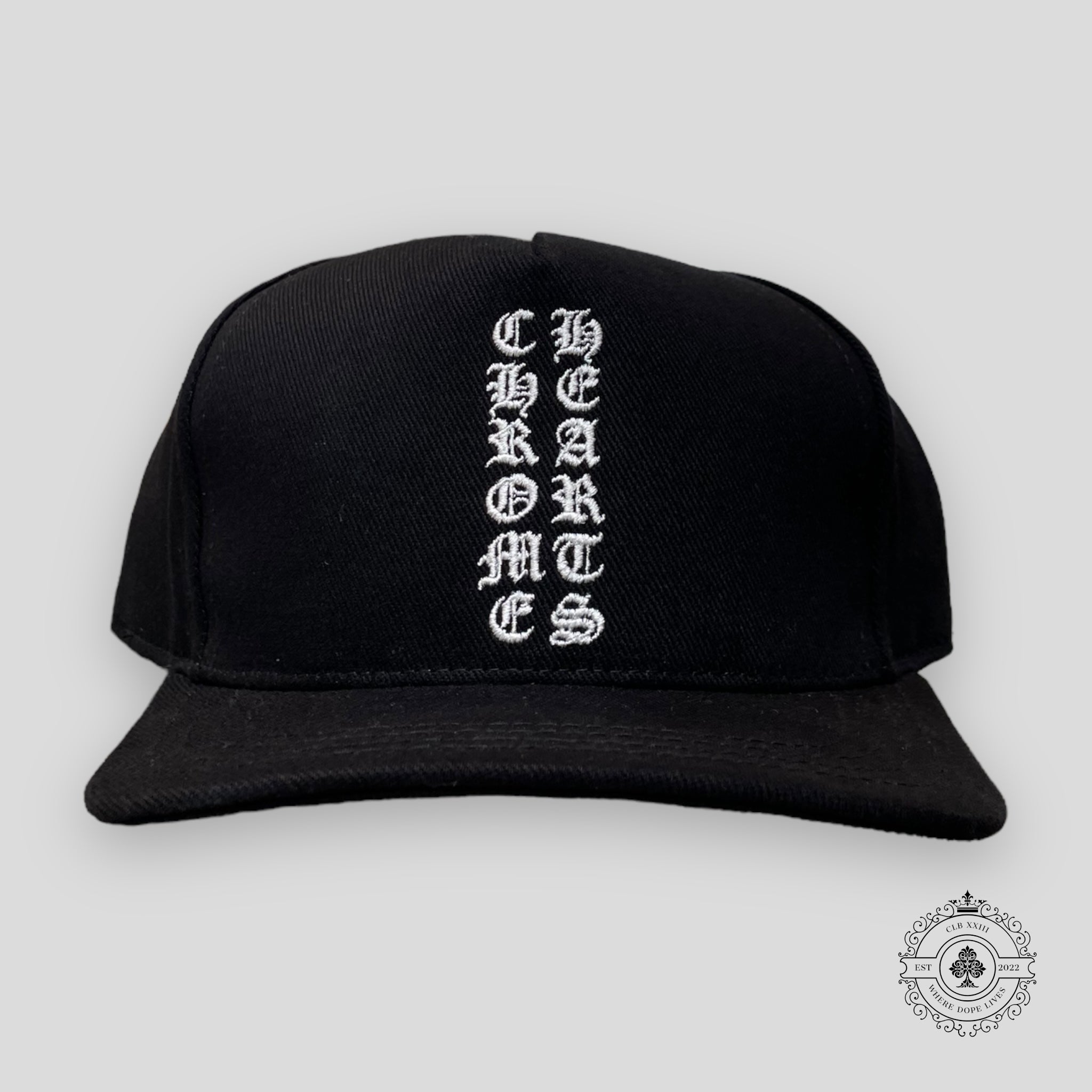 Chrome Hearts Vertical Logo Denim Hat