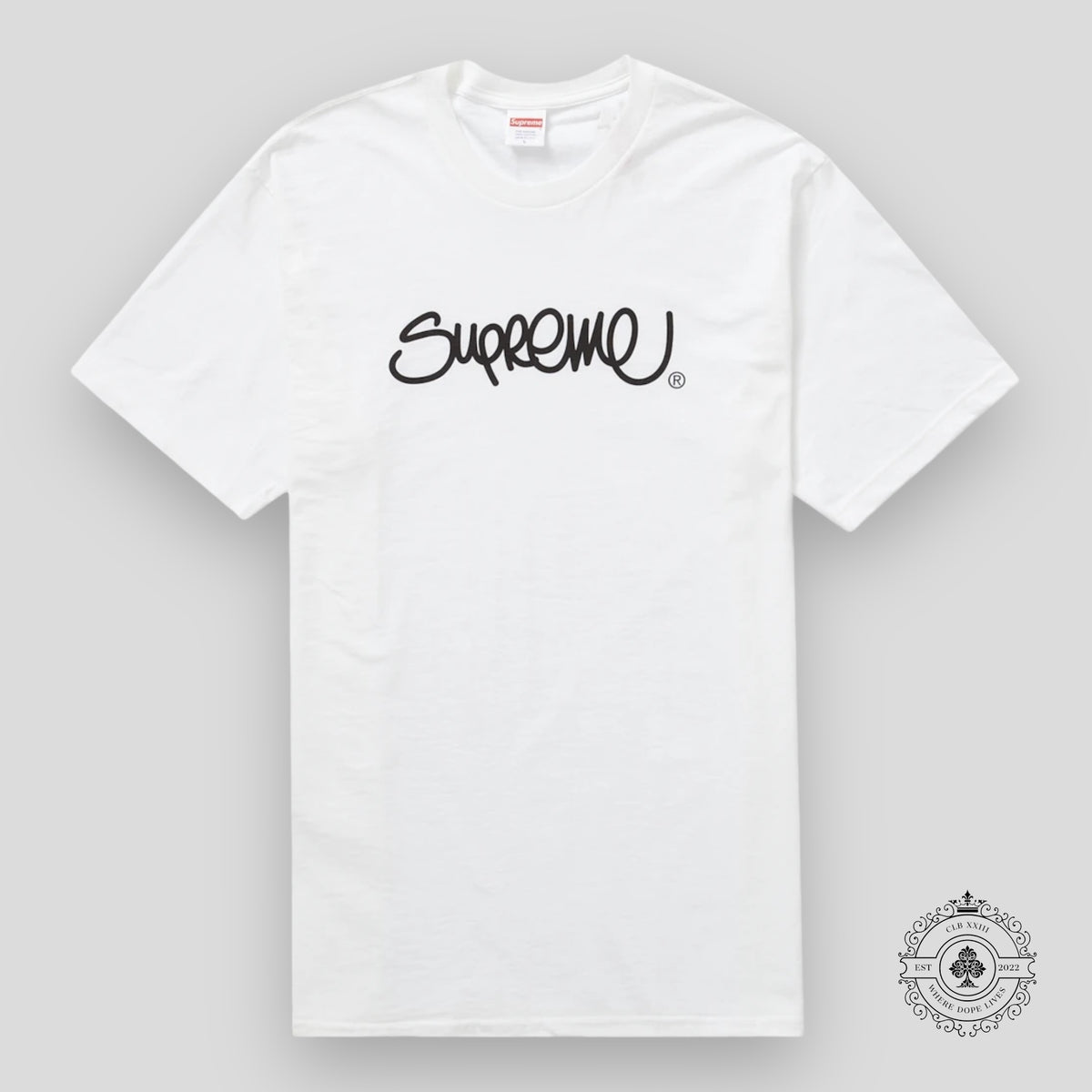 Supreme Handstyle Tee in White