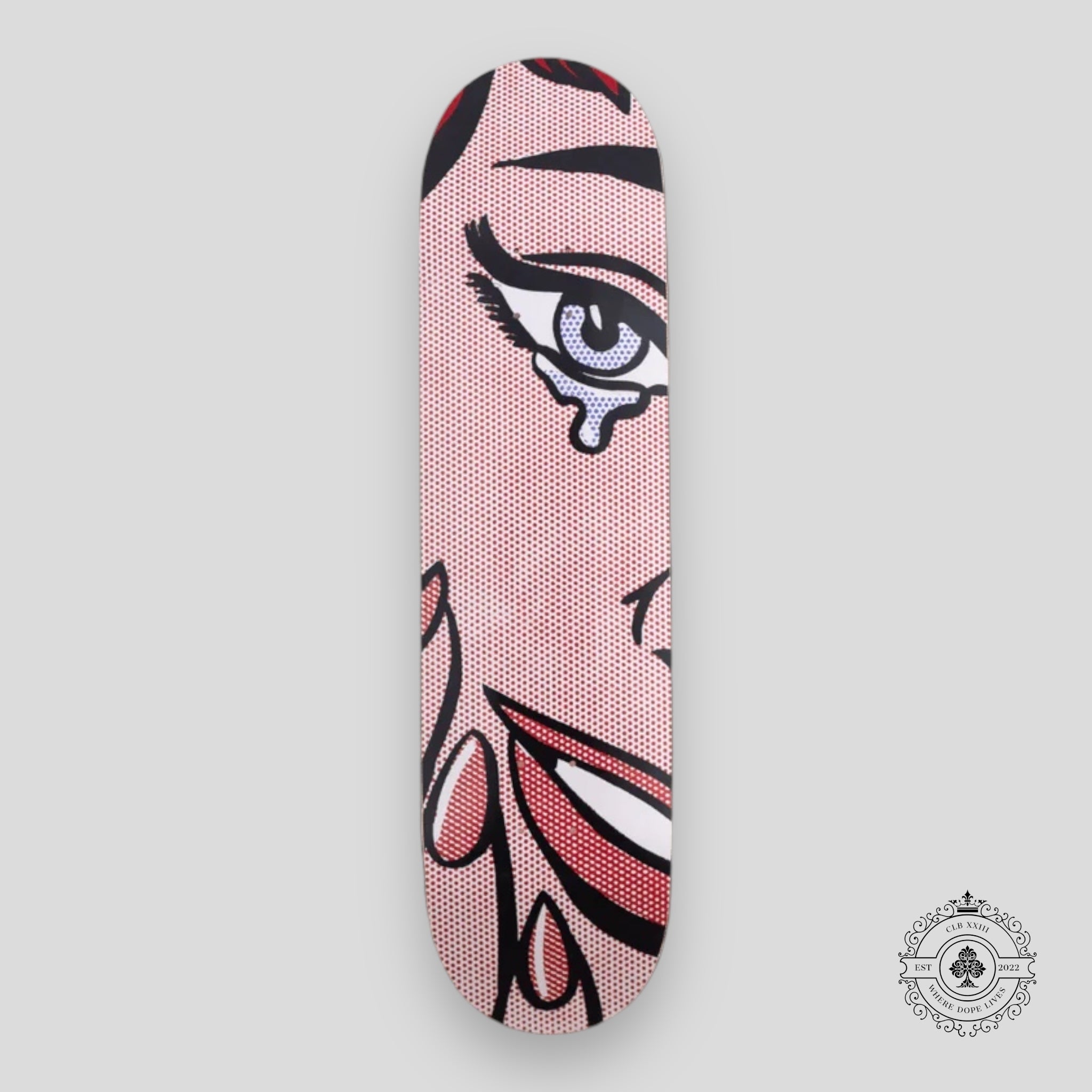 Roy Lichtenstein (Happy Tears, 1964) Skate Deck