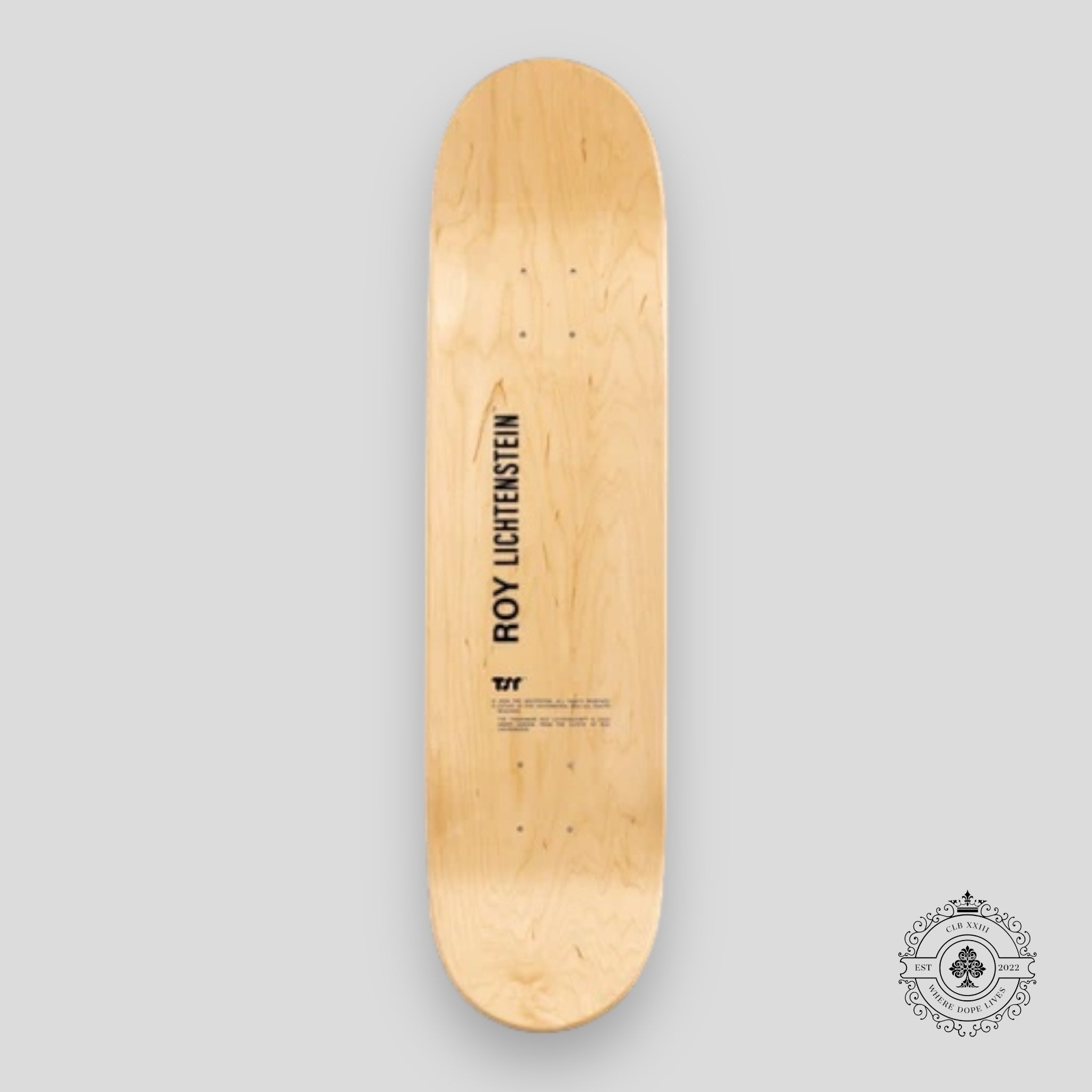 Roy Lichtenstein (Happy Tears, 1964) Skate Deck