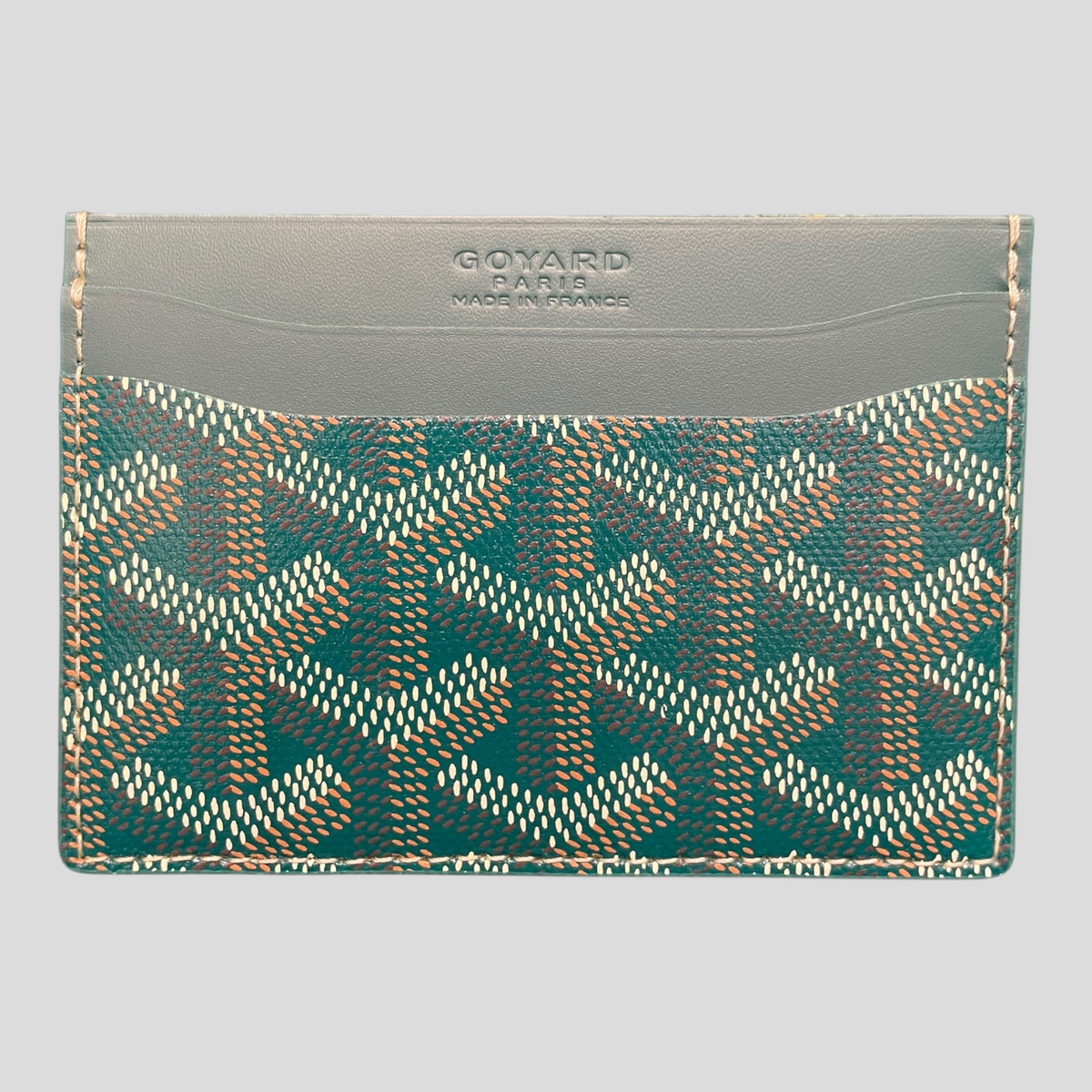Goyard Goyardine St. Sulpice Card Holder in Green