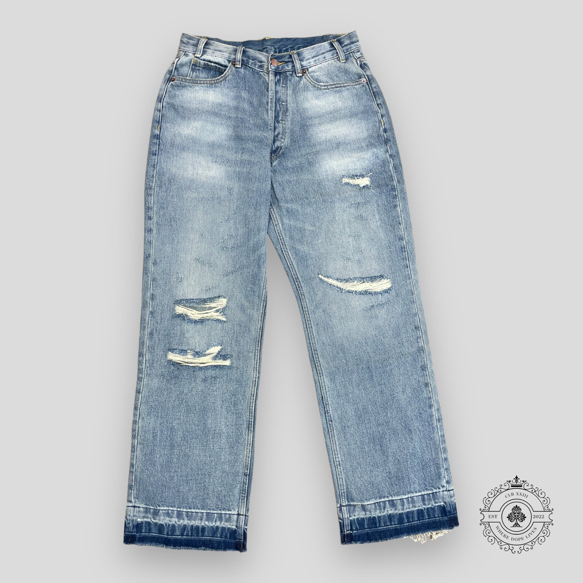 Bravest Studios Baggy Denim Jeans in Light Wash
