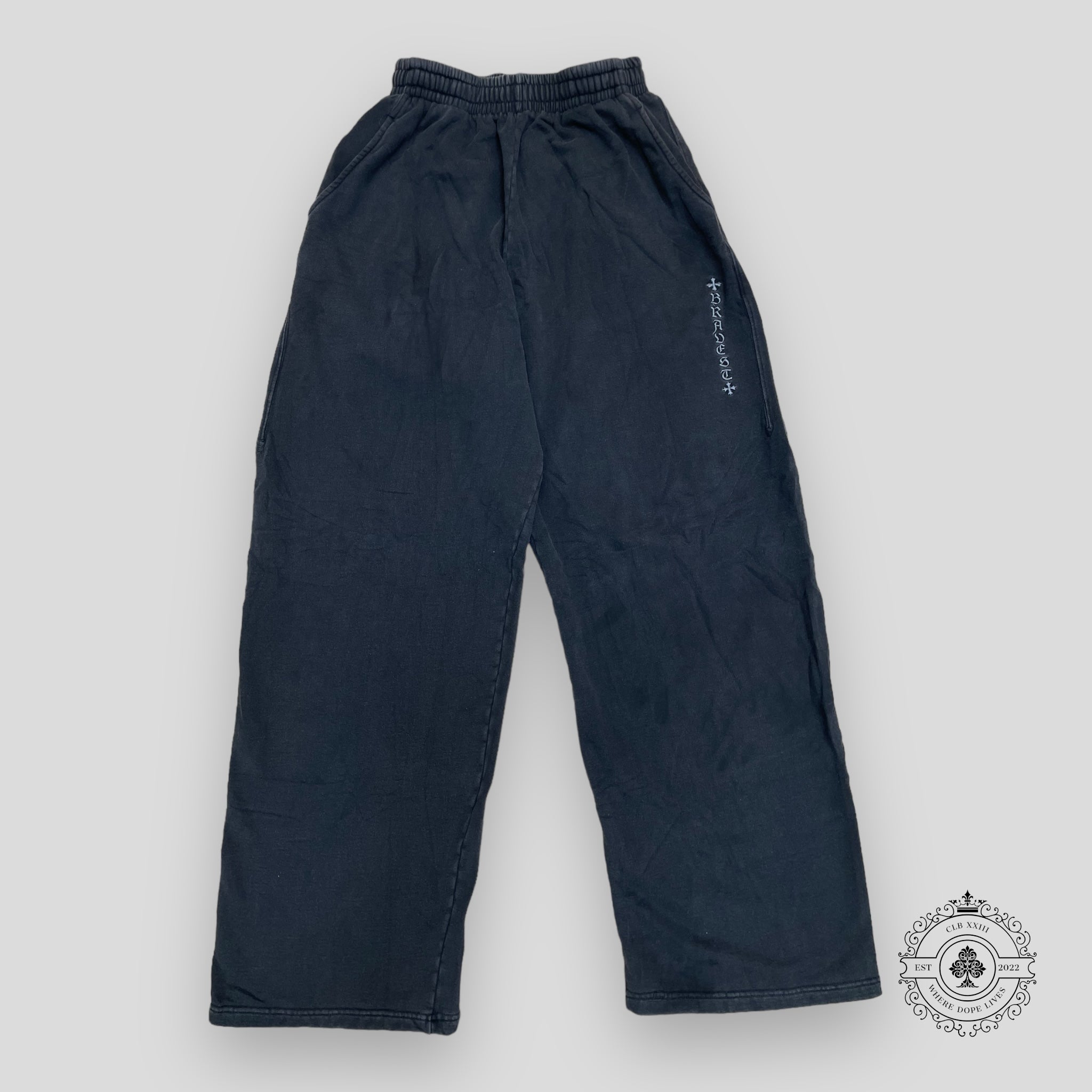 Bravest Studios Baggy Sweatpants in Washed Black