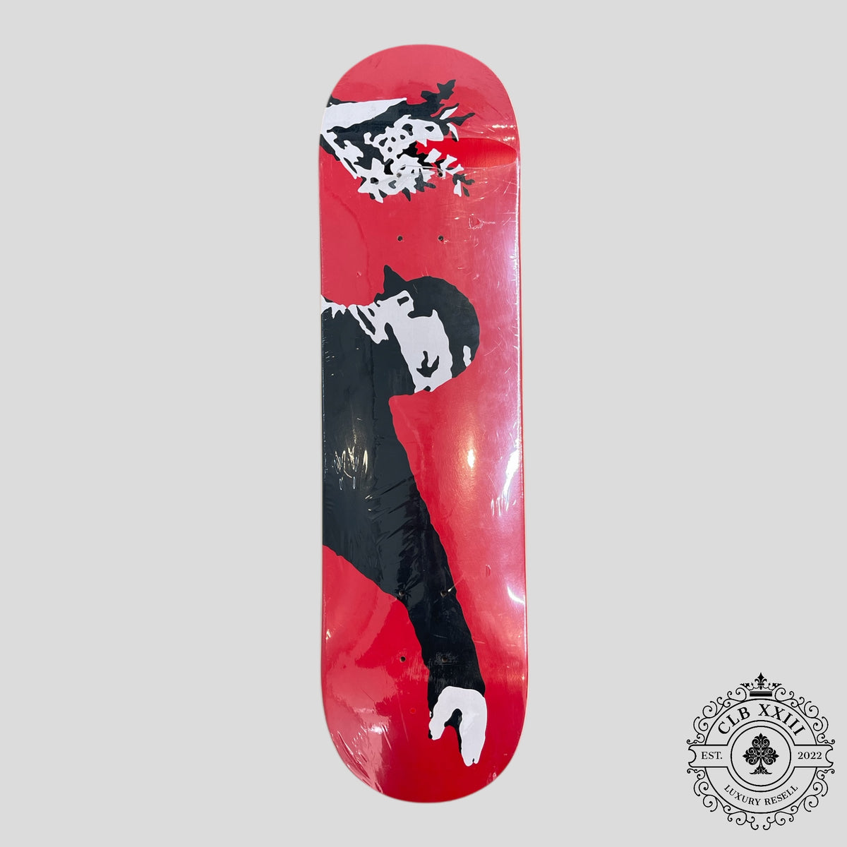 Banksy Love Is In The Air Skate Deck